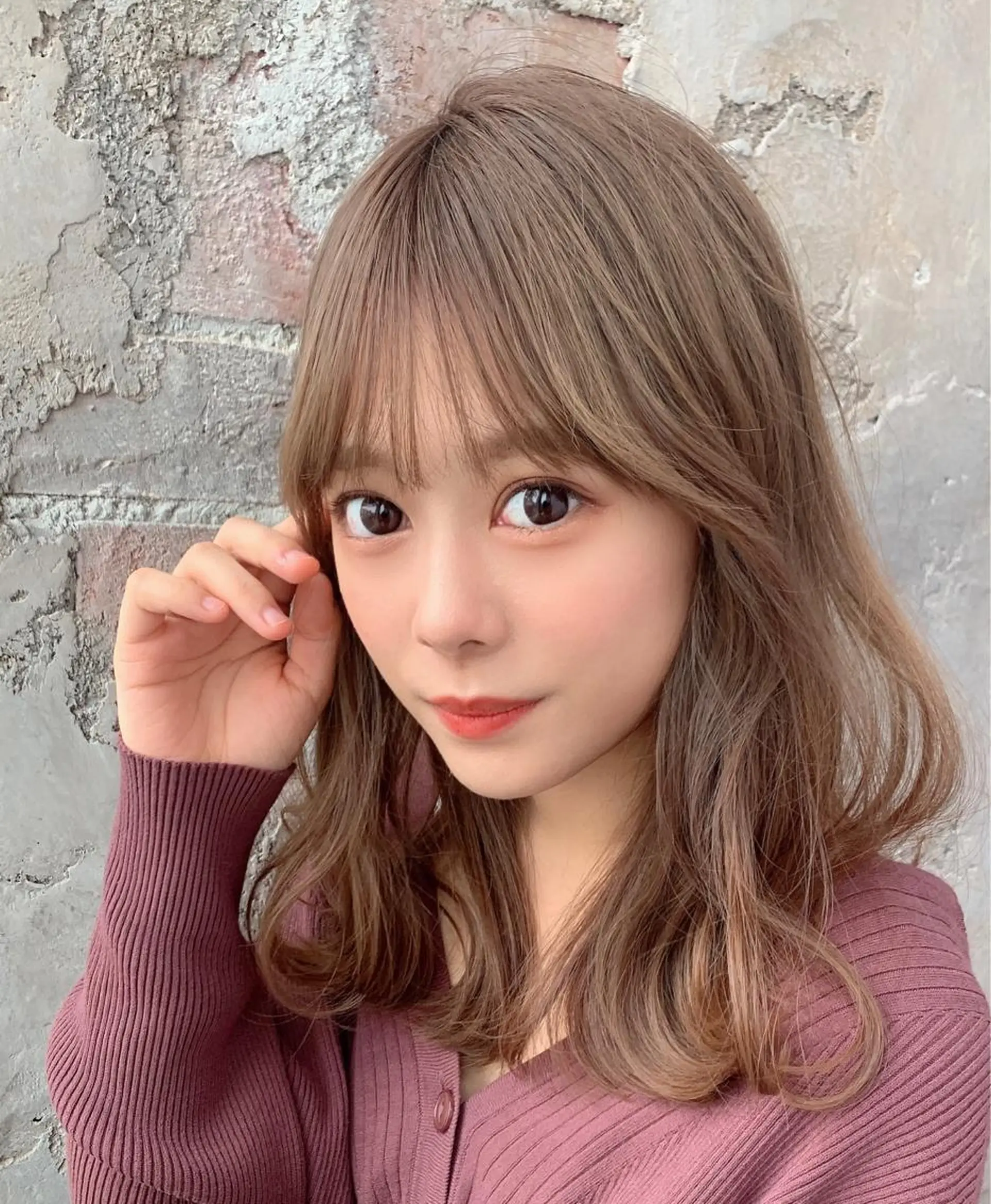 セミロング レイヤーカット カット ヘアカラー トリートメント 🧡くびれヘア/前髪 顔周り🧡久原結衣のヘアスタイル