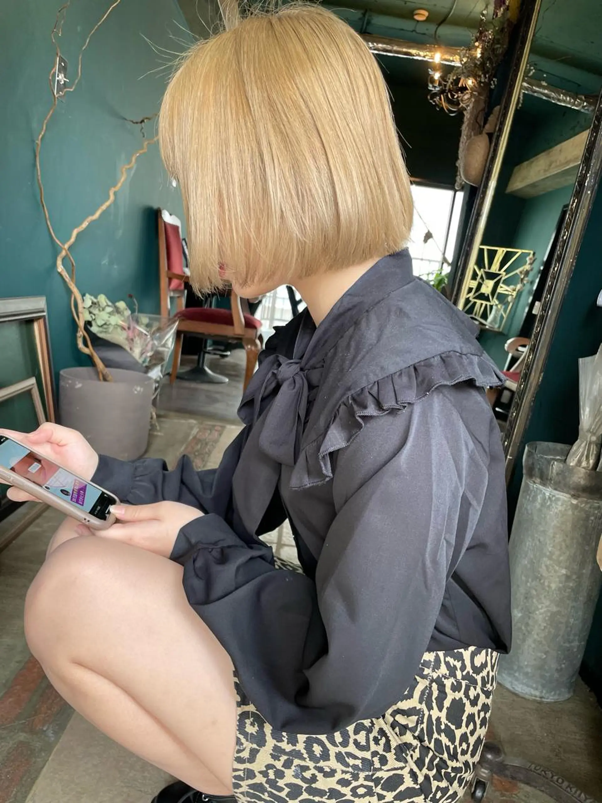 ミディアム カット ヘアカラー トリートメント vivre libre所属・vivre libreのヘアスタイル