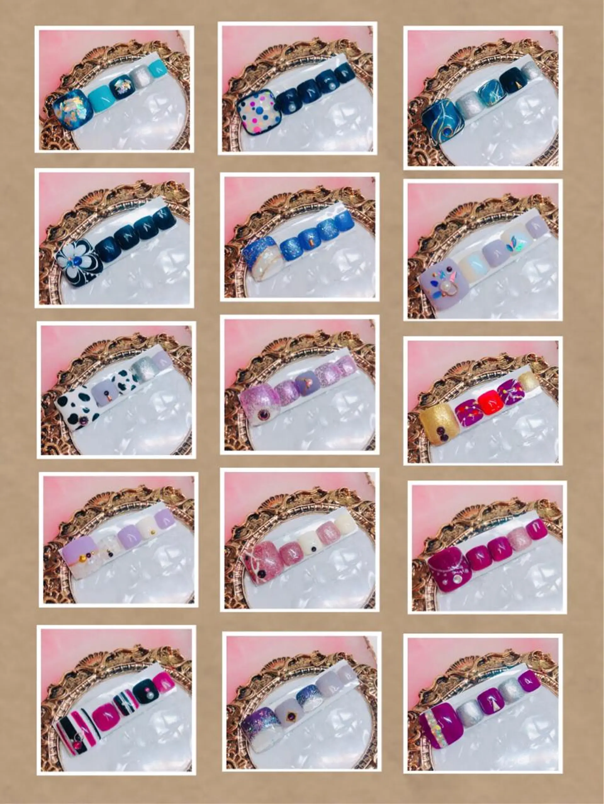 ネイル フットネイル フットネイル CROWN プライベートサロンのネイルデザイン