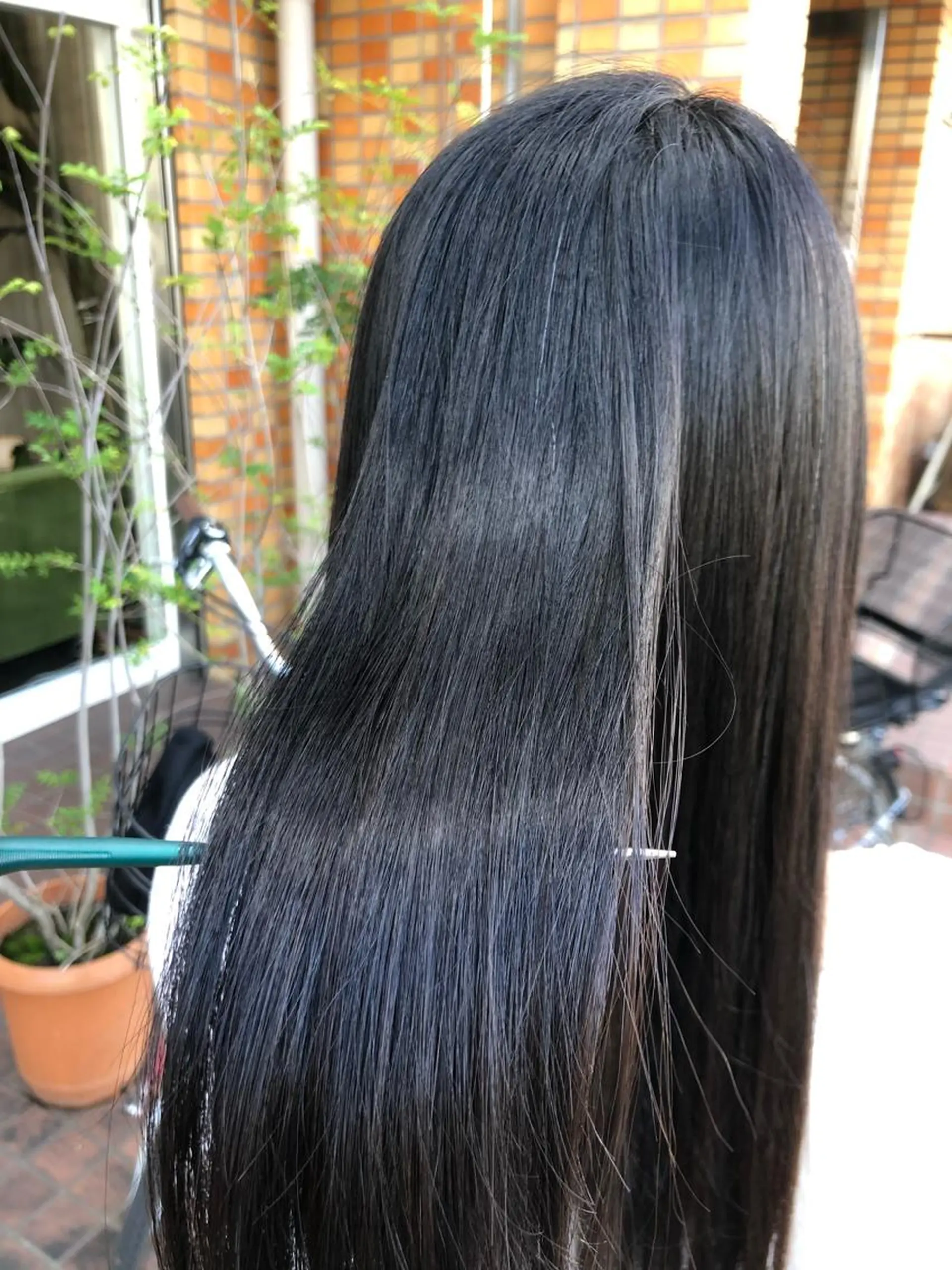 ロング 縮毛矯正 トリートメント 山崎 和花のヘアスタイル