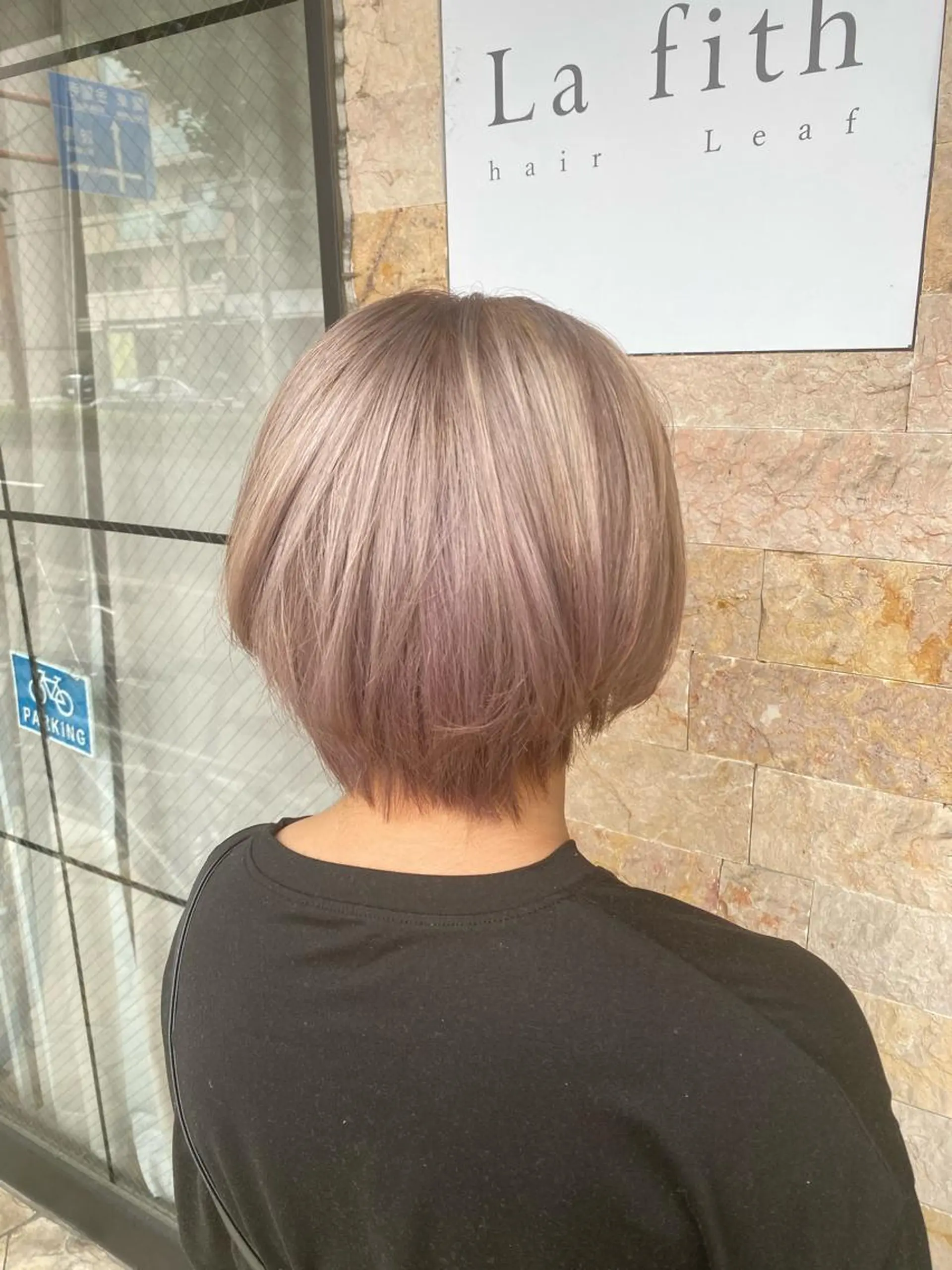 カラー ベージュカラー ミルクティーベージュ La fith hair leaf所属・syuyama shinichiのヘアスタイル