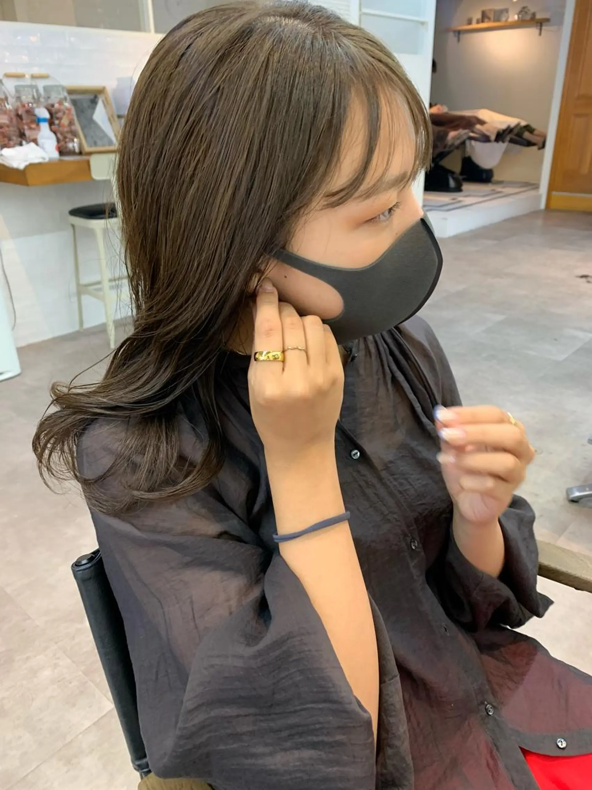 ミディアム カラー AR.MARA hair  studio所属・ウェーブパーマ サトウヒカルのヘアスタイル