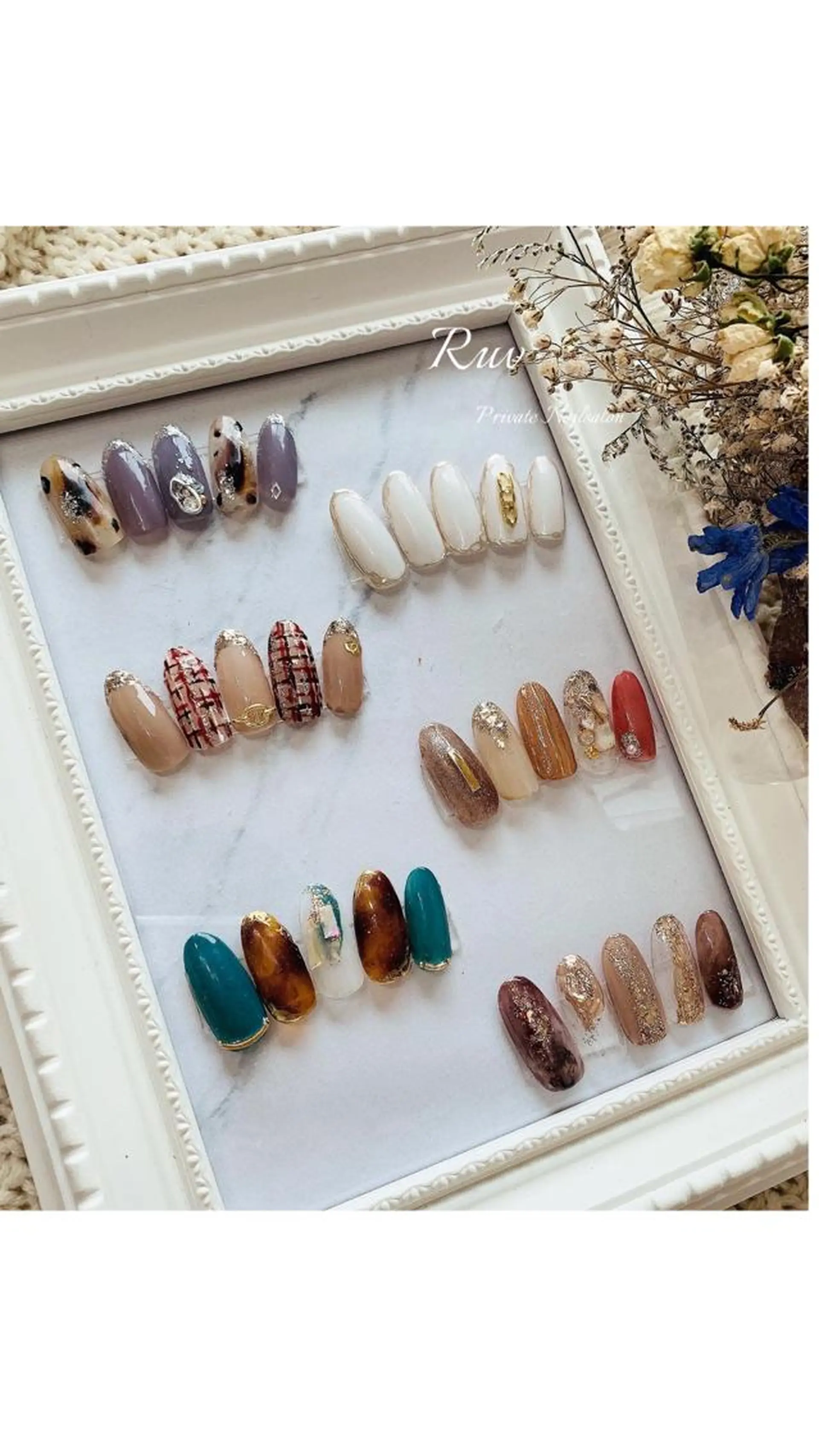 ネイル ワンカラーネイル プライベート ネイルサロン　ルヴのネイルデザイン