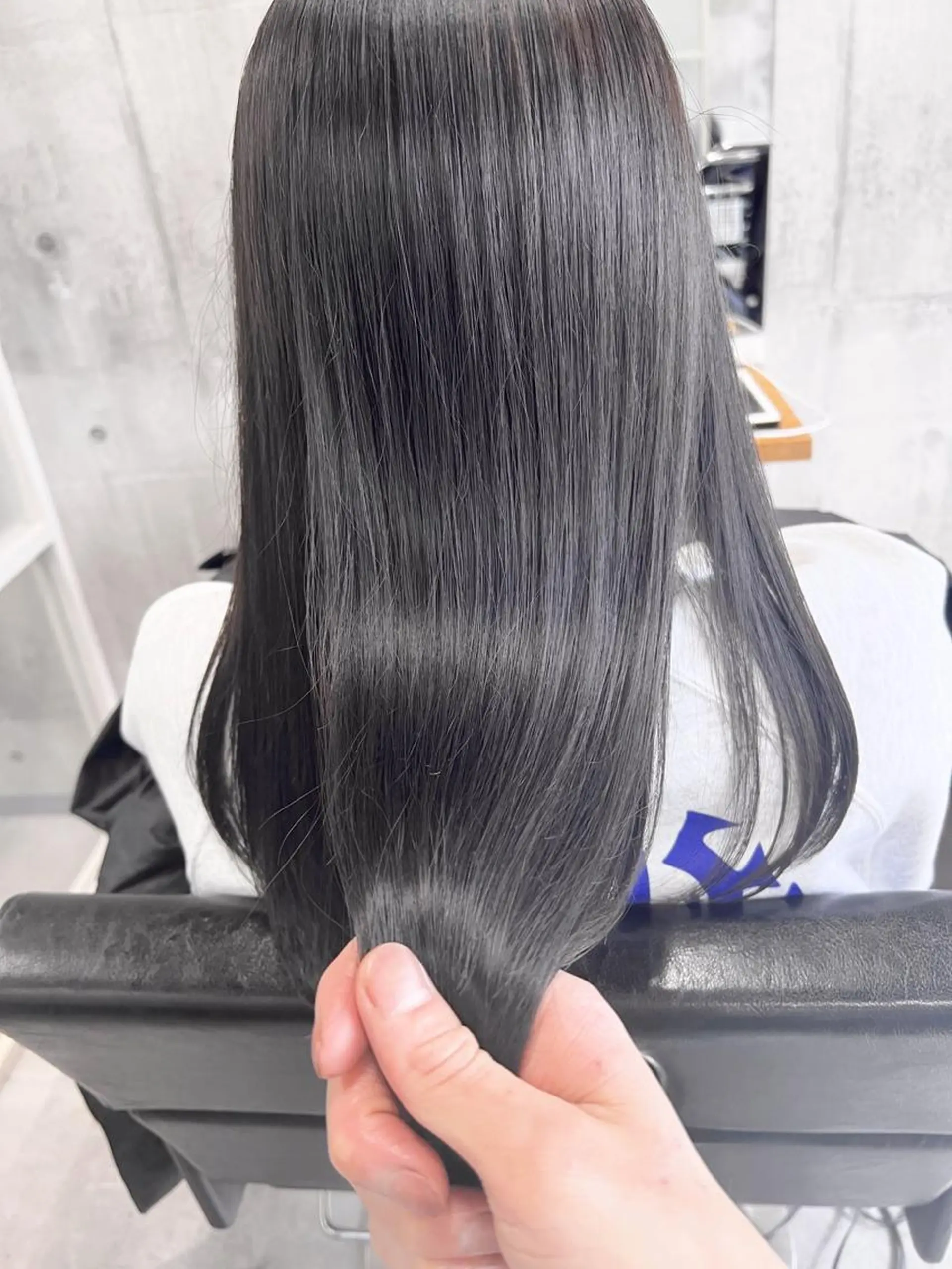ミディアム 髪質改善 韓国風ヘア ヘアカラー トリートメント ヘッドスパ newi ナカノのヘアスタイル