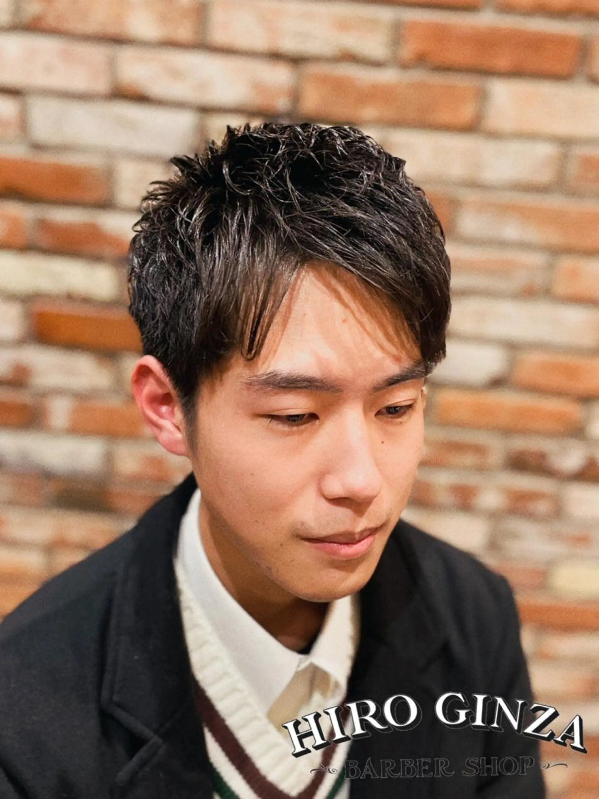 ショート パーマ メンズ メンズパーマ ヒロ銀座　石川 昂のヘアスタイル