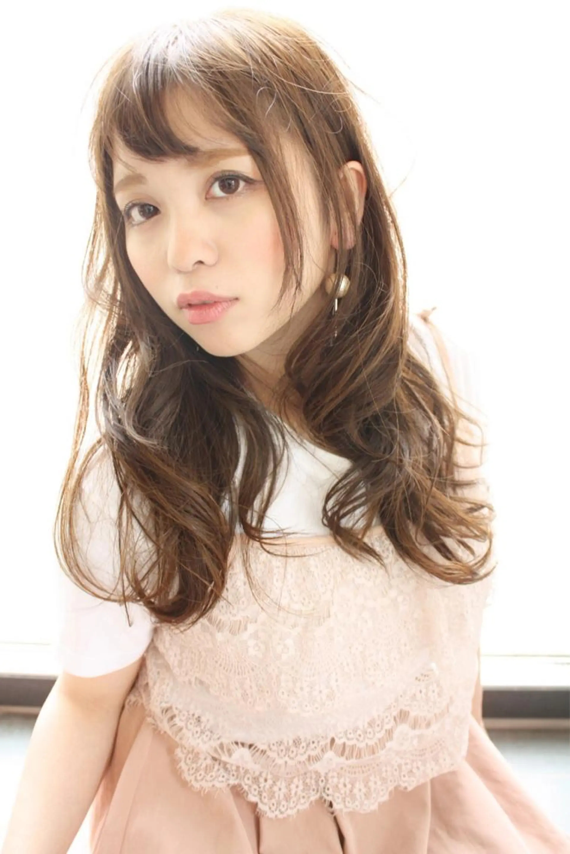 セミロング カラー パーマ 美容室tuuli 大名店所属・tuuli トゥーリのヘアスタイル