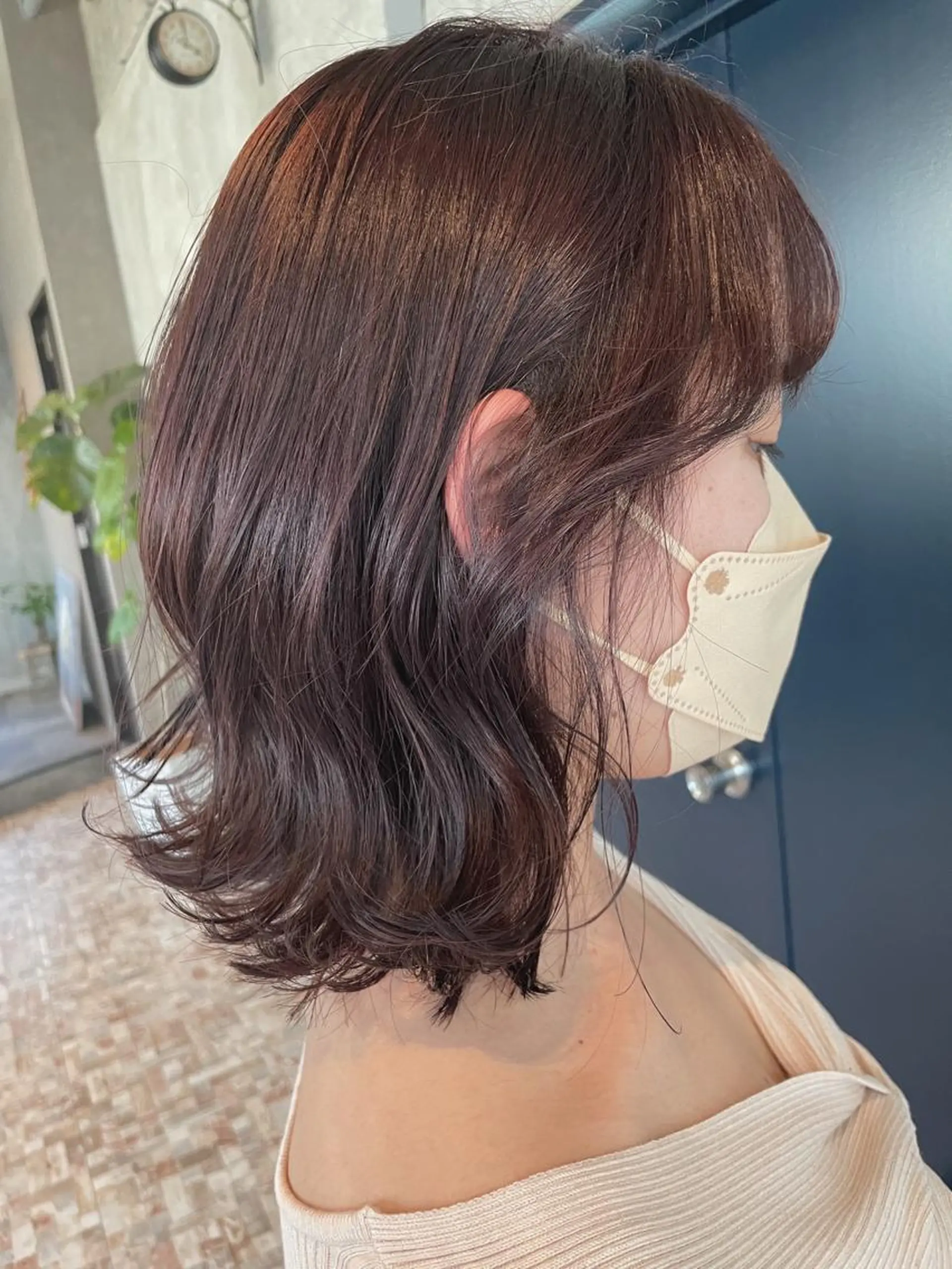 ミディアム カラー ラベンダーカラー risako🇰🇷 韓国ヘア/レイヤーのヘアスタイル