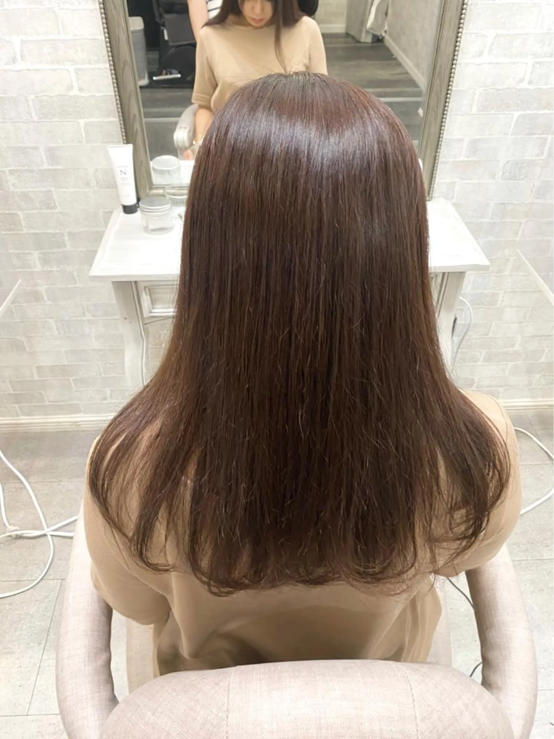 ミディアム カット ヘアカラー トリートメント ヘアセット☆ 髪質改善カラー☆まいのヘアスタイル