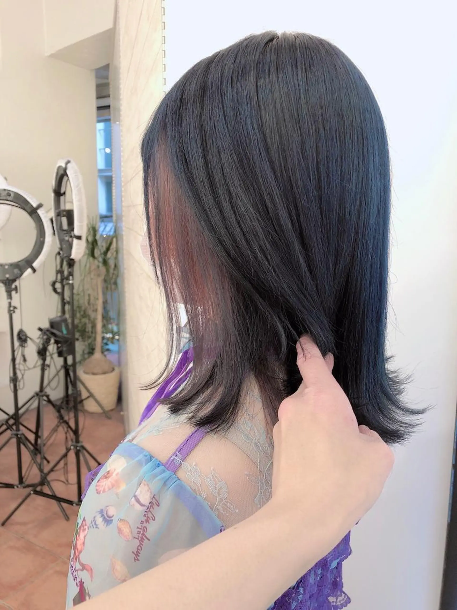 ミディアム カラー 韓国ヘア/レイヤー カット SAKURAのヘアスタイル