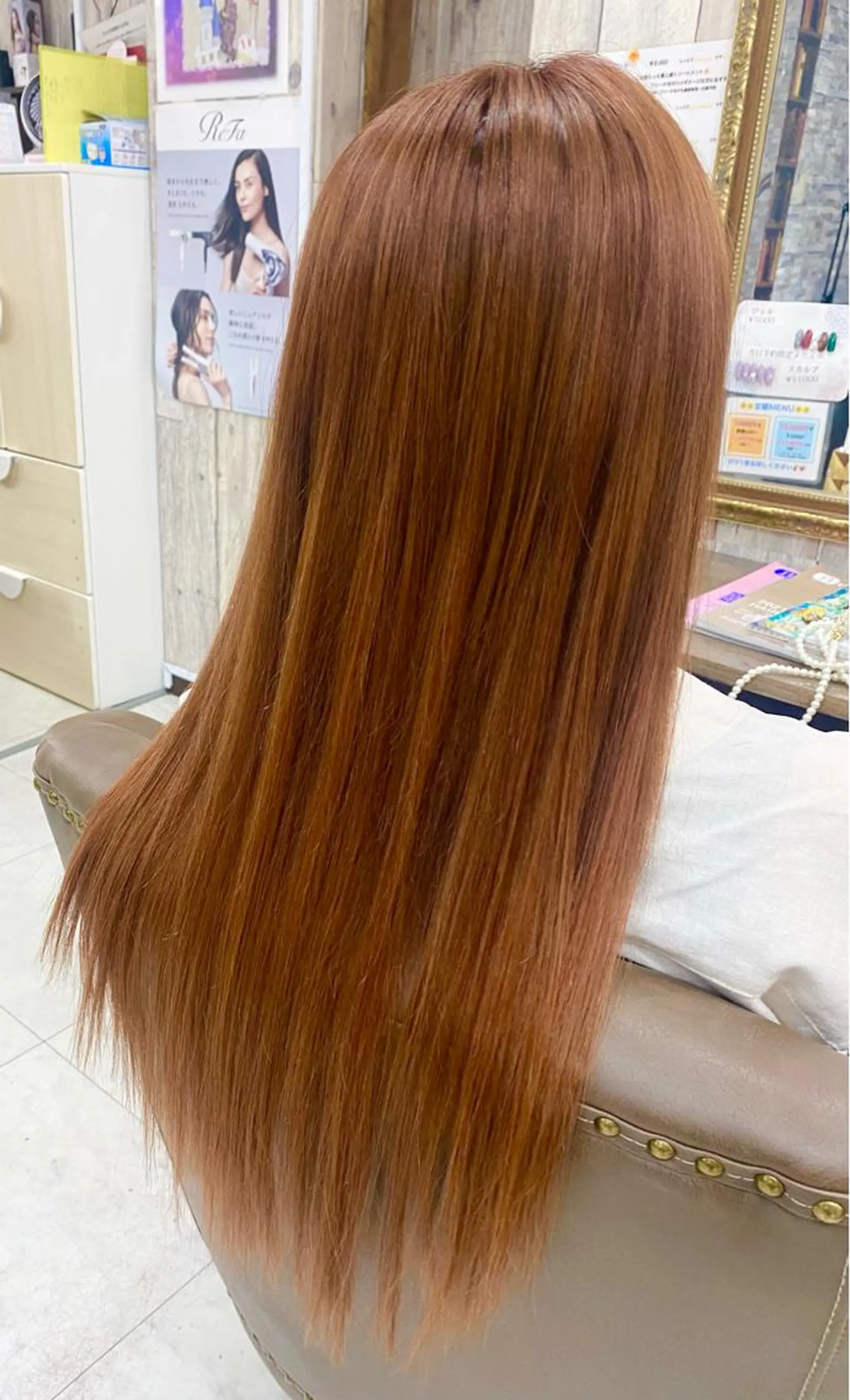 セミロング ヘアカラー エクステ 土屋朱理/ ハイトーンカラーのヘアスタイル