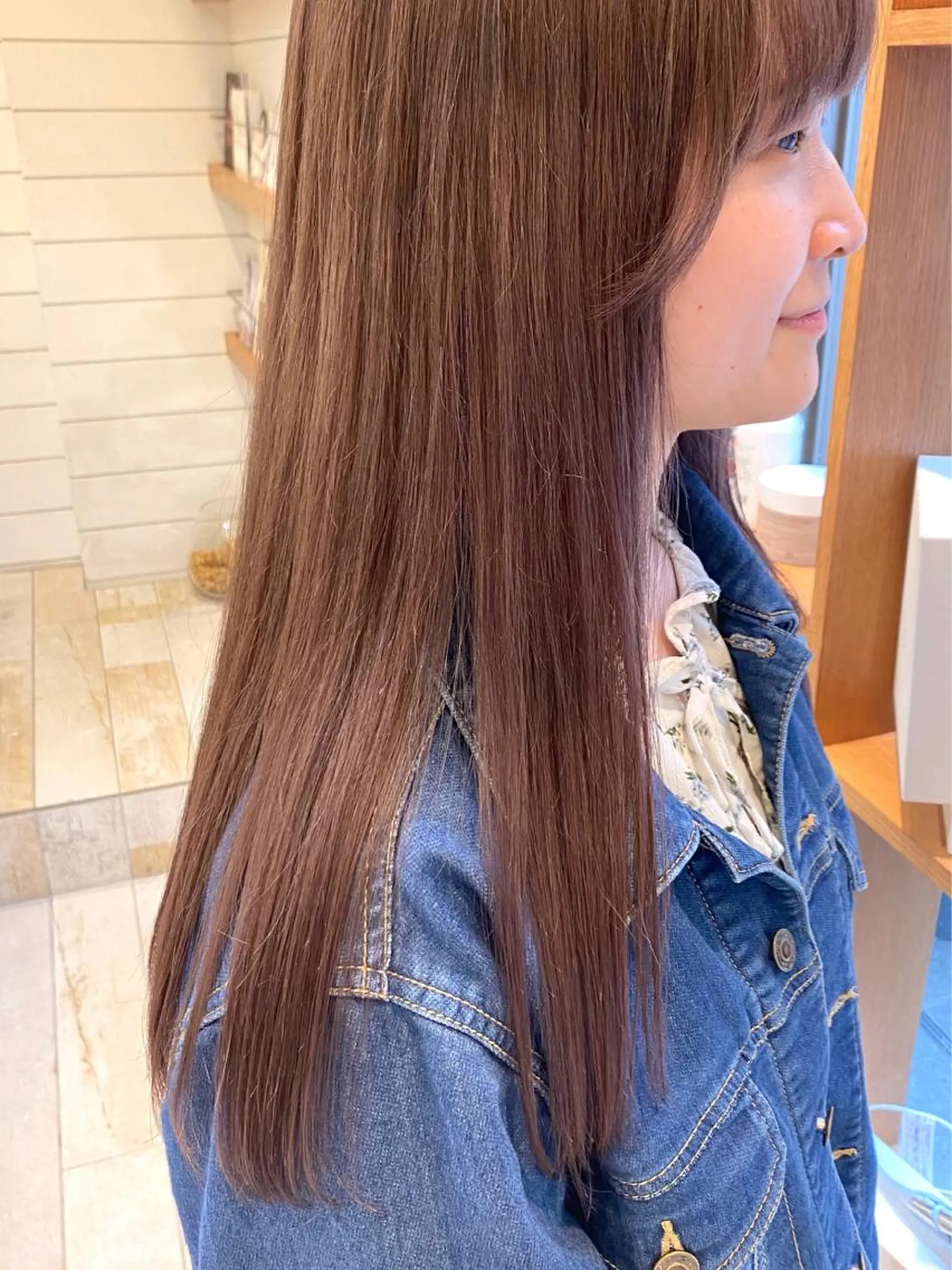 ロング カラー ベージュカラー ラベンダーカラー ラベンダーベージュ 赤み消し/透明感 🪽◝✩ 武者春花のヘアスタイル