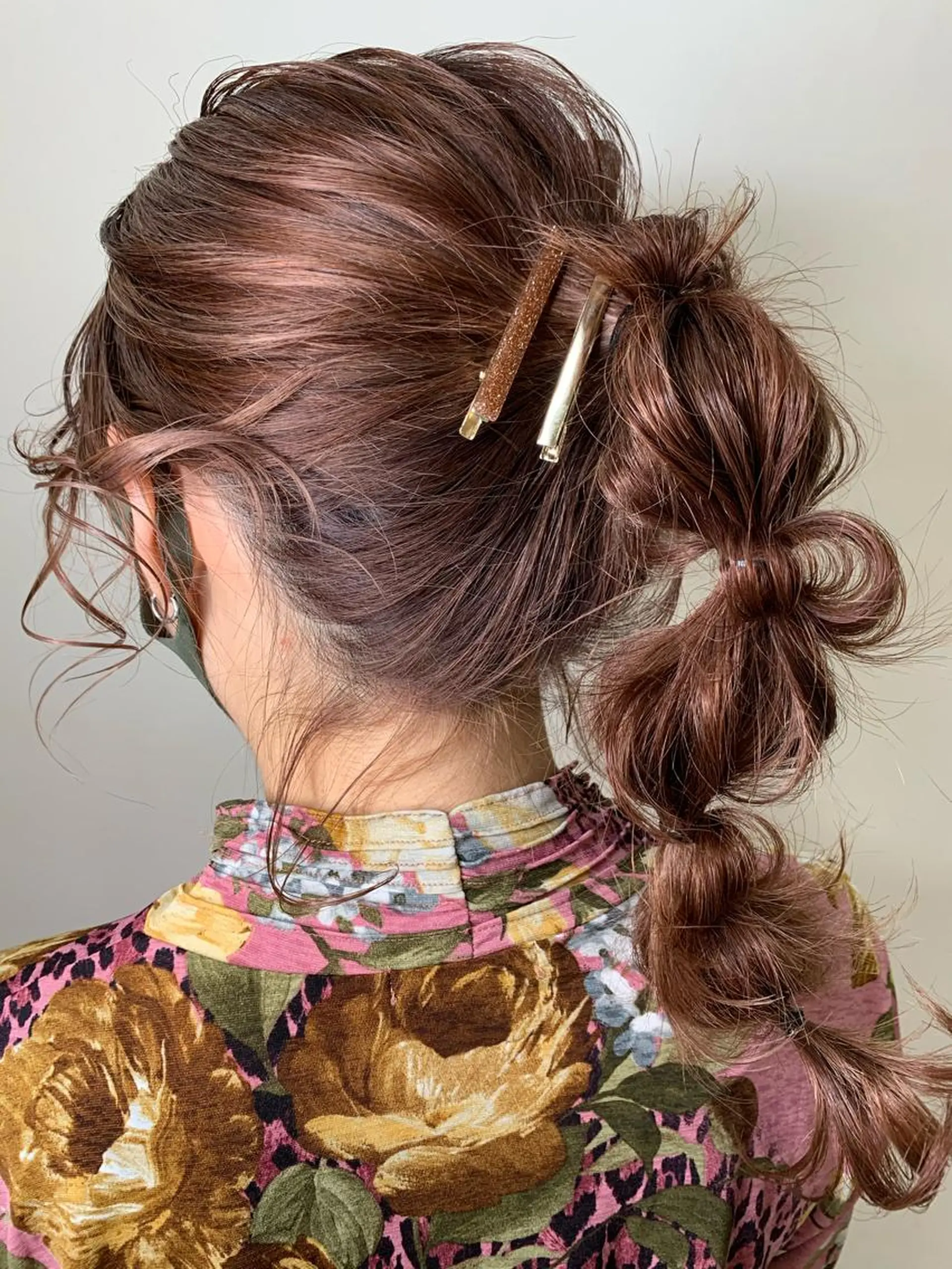 セミロング ヘアアレンジ 平野 優奈のヘアスタイル