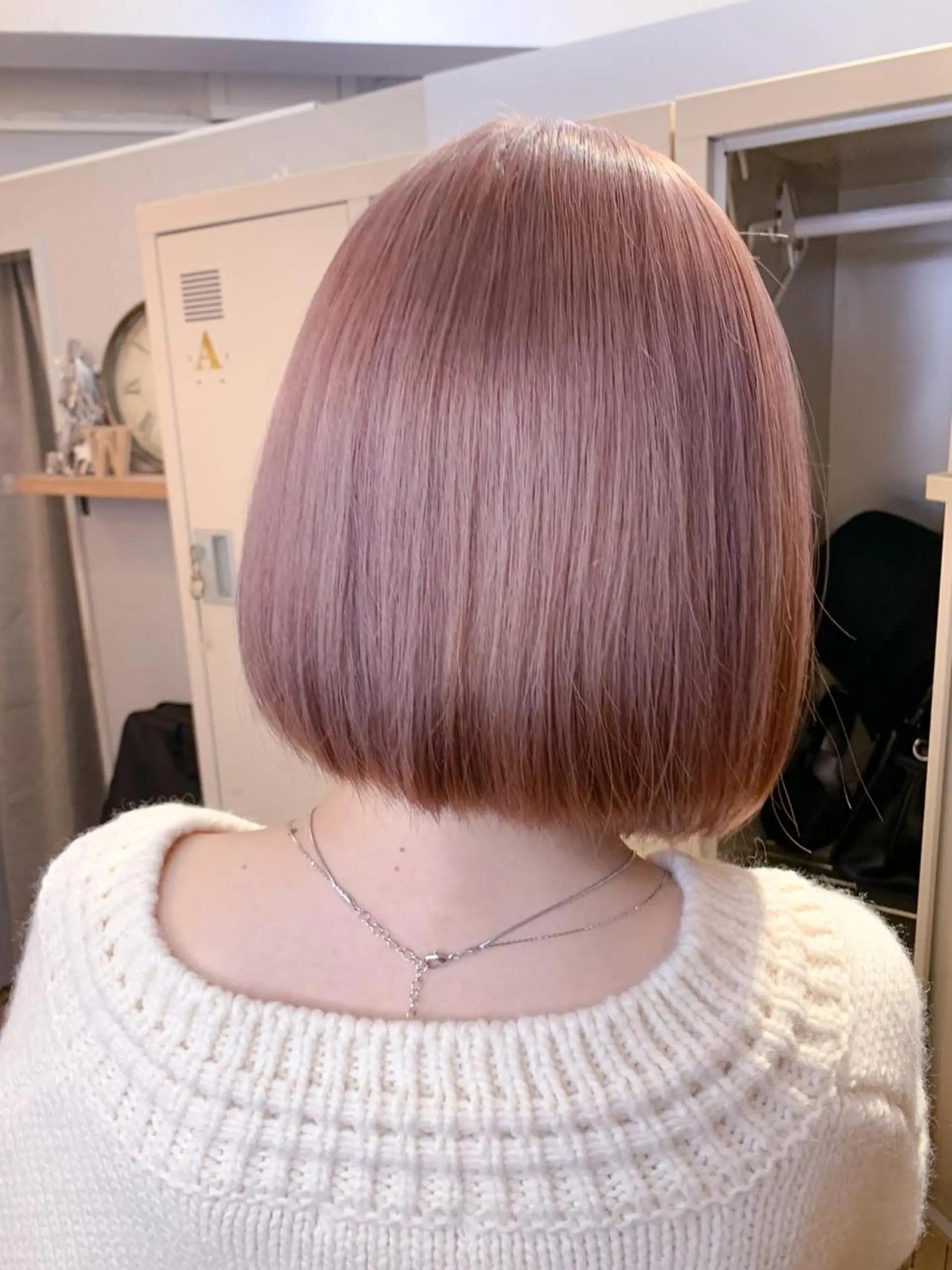 ショート カラー ベージュカラー ピンクカラー ピンクベージュ カット ヘアカラー 🌈 DAIKI 🌈のヘアスタイル