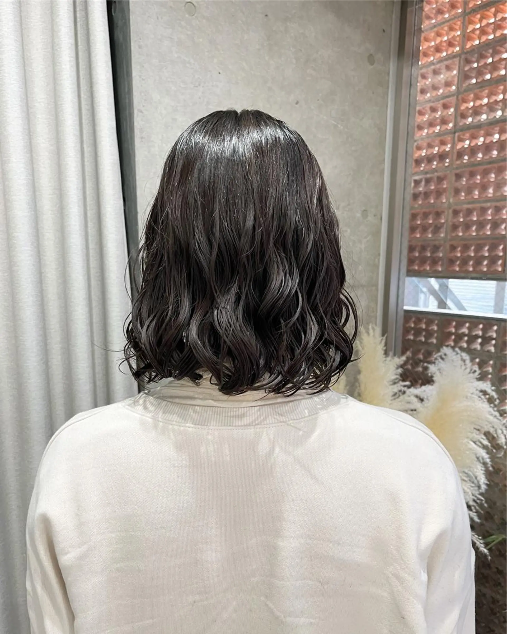 ショート パーマ カット パーマ トリートメント ロングパーマ木村 ボブパーマのヘアスタイル