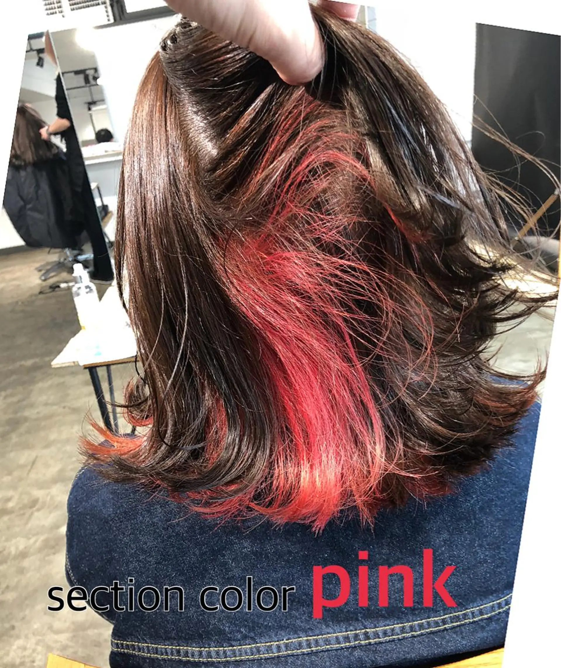 カラー ハイトーン/レイヤー /ケアブリーチ石川治のヘアスタイル