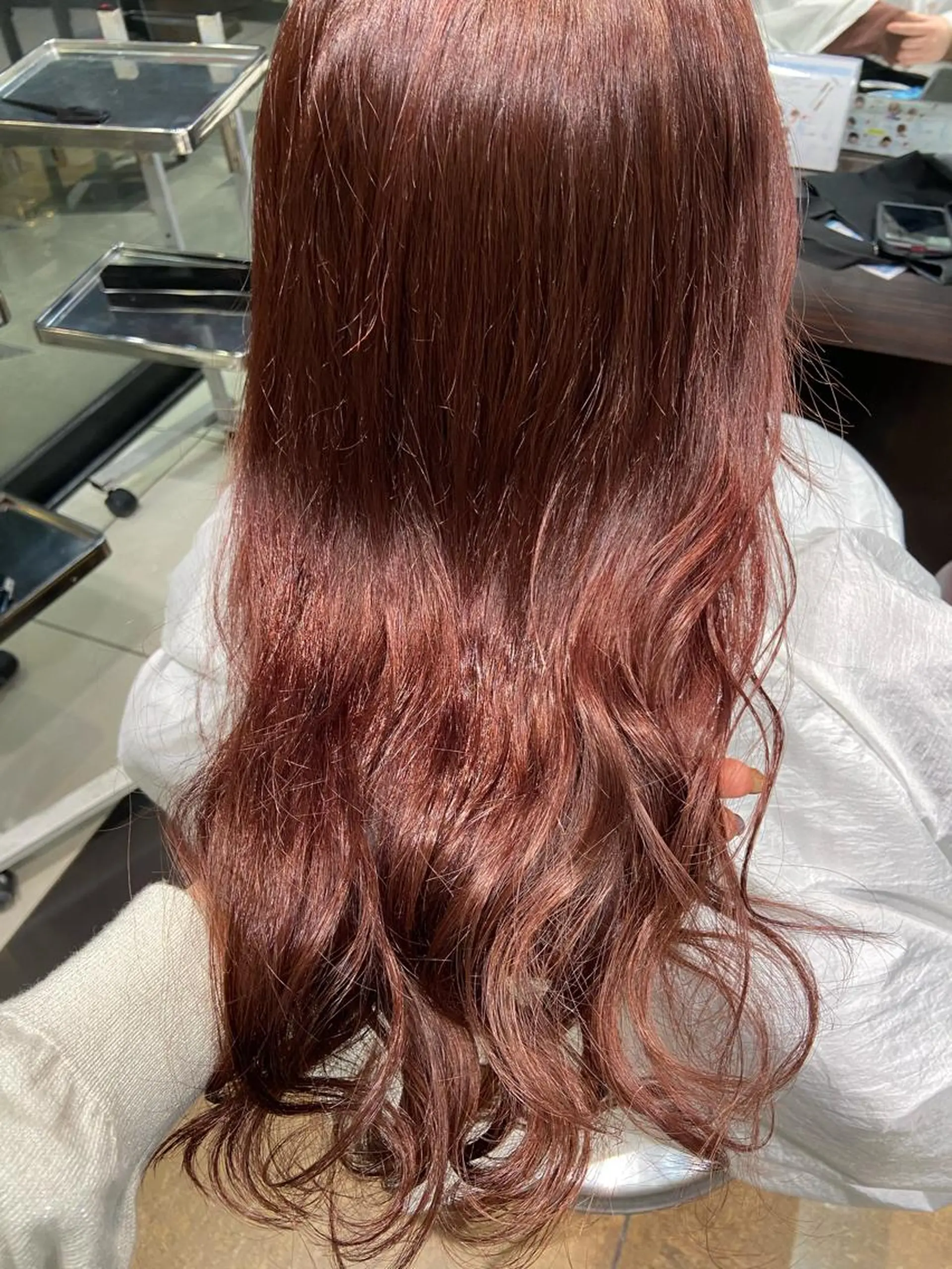 セミロング カラー ヘアカラー トリートメント 🧸プルエクステ❤︎ ネイルKAO🧸のヘアスタイル