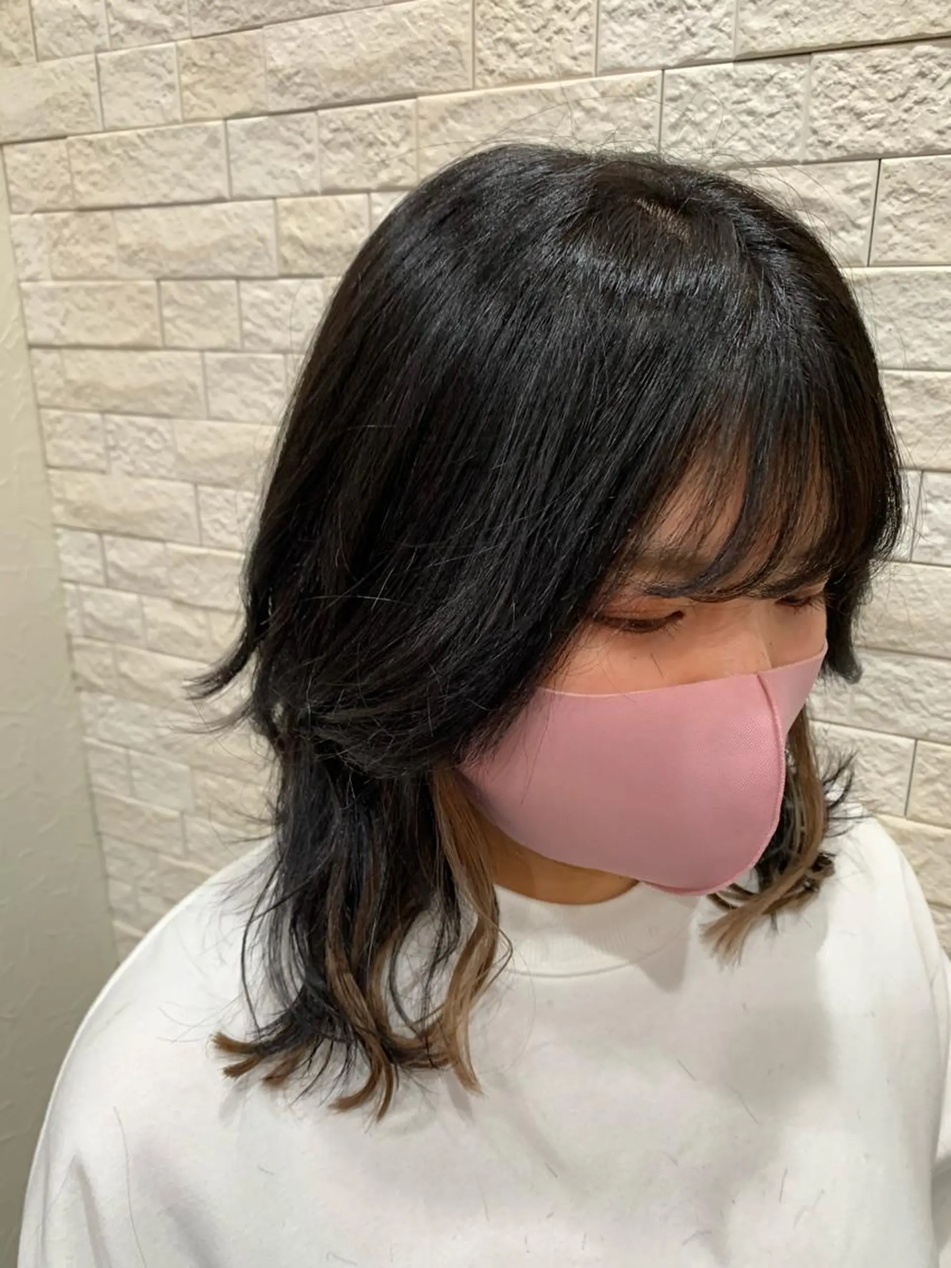 ショート カラー プルエクステ インナーカラー エクステ 奥村 卓也のヘアスタイル