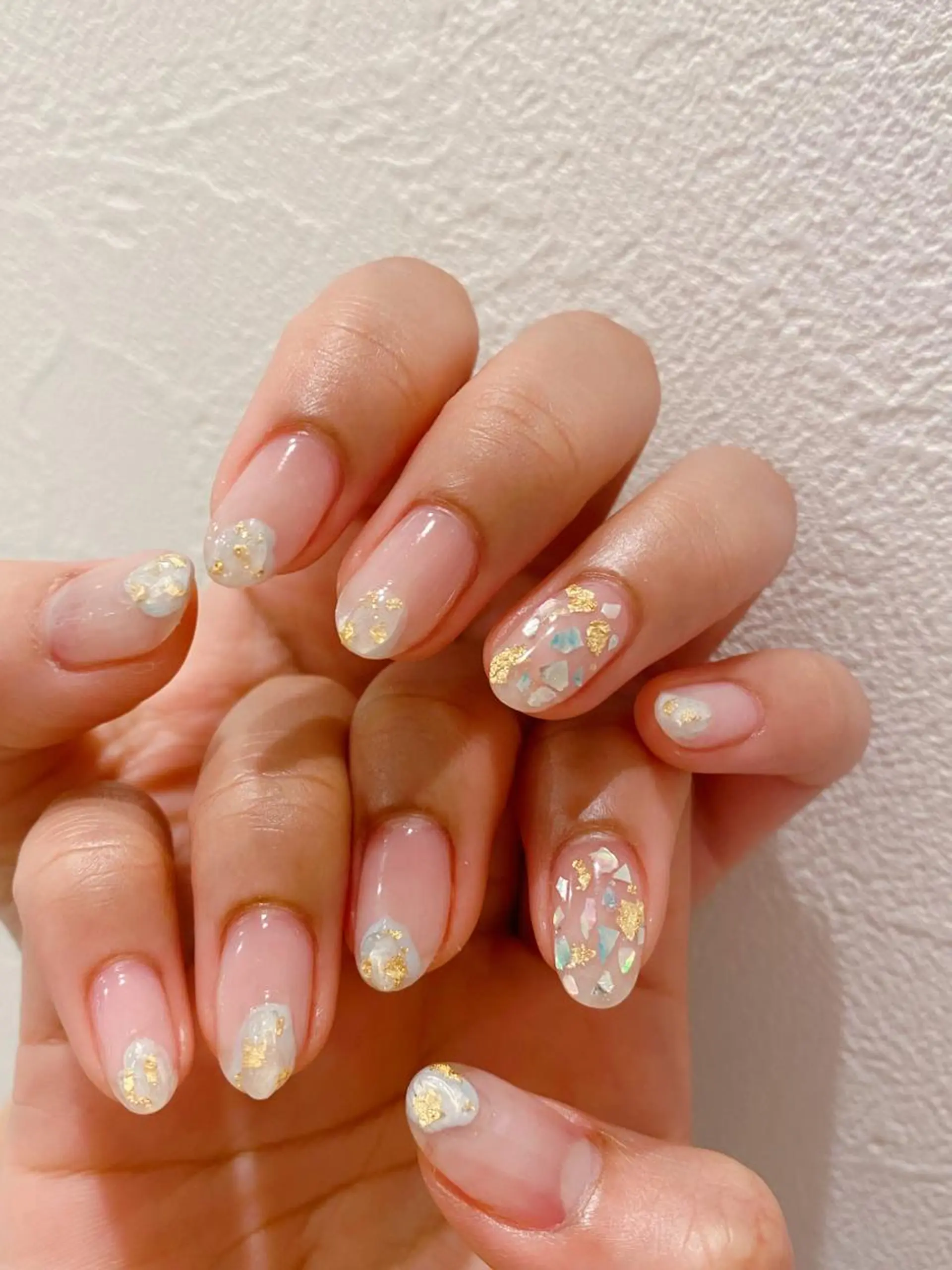 ネイル ニュアンスネイル パープル 春ネイル Ann. nail.tokyo所属・Ann nailのネイルデザイン