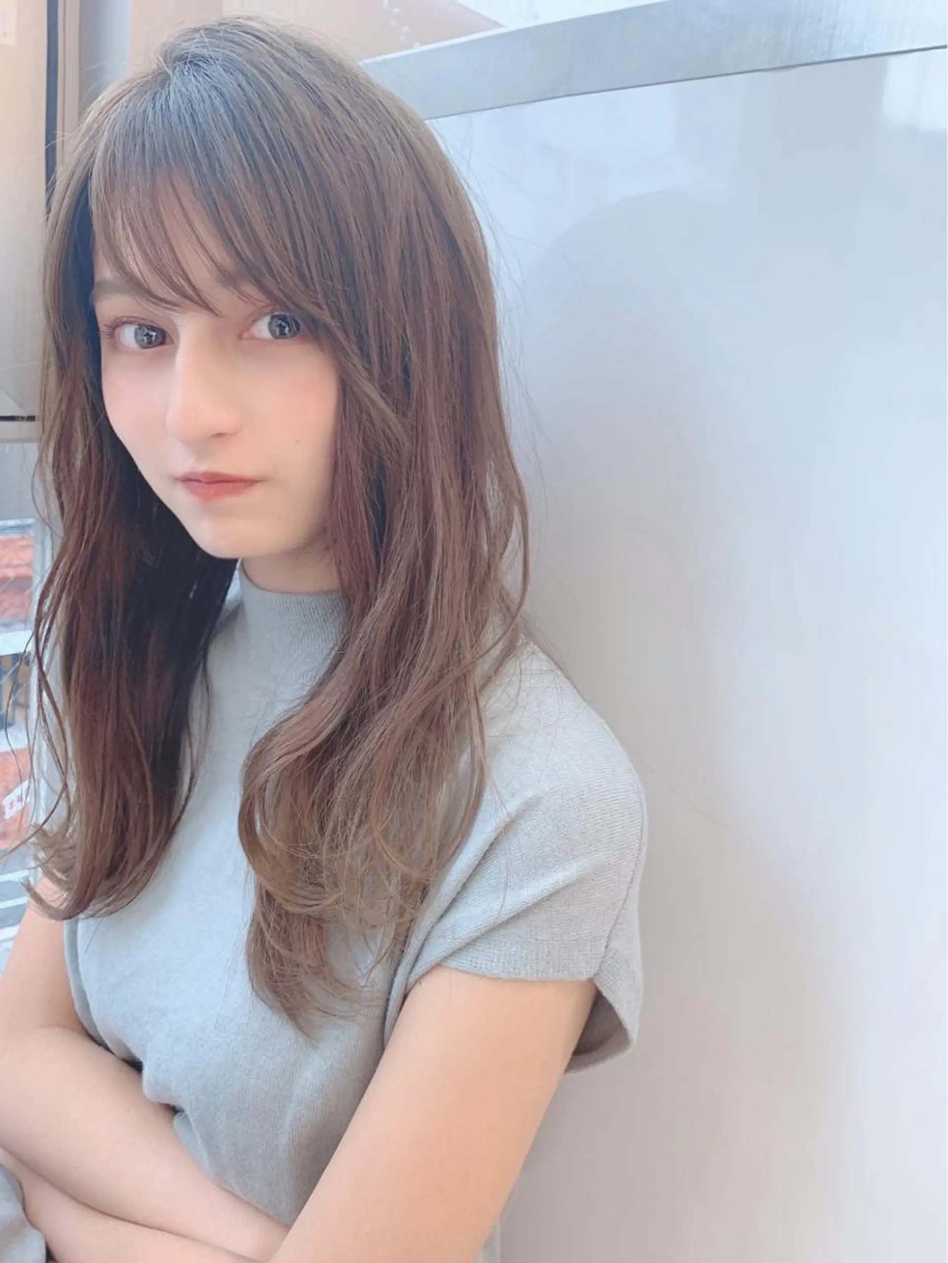 ロング カラー ヘアアレンジ 【公式】amble luxe池袋東口🩷のヘアスタイル