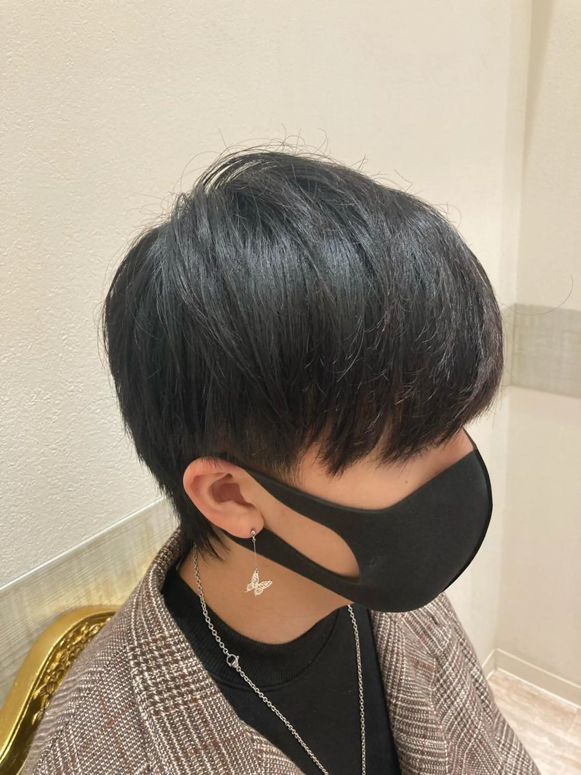 ショート メンズ マッシュウルフ マッシュ メンズウルフカット ウルフカット ルシードスタイル クリザンテーム所属・佐藤 睦月のヘアスタイル