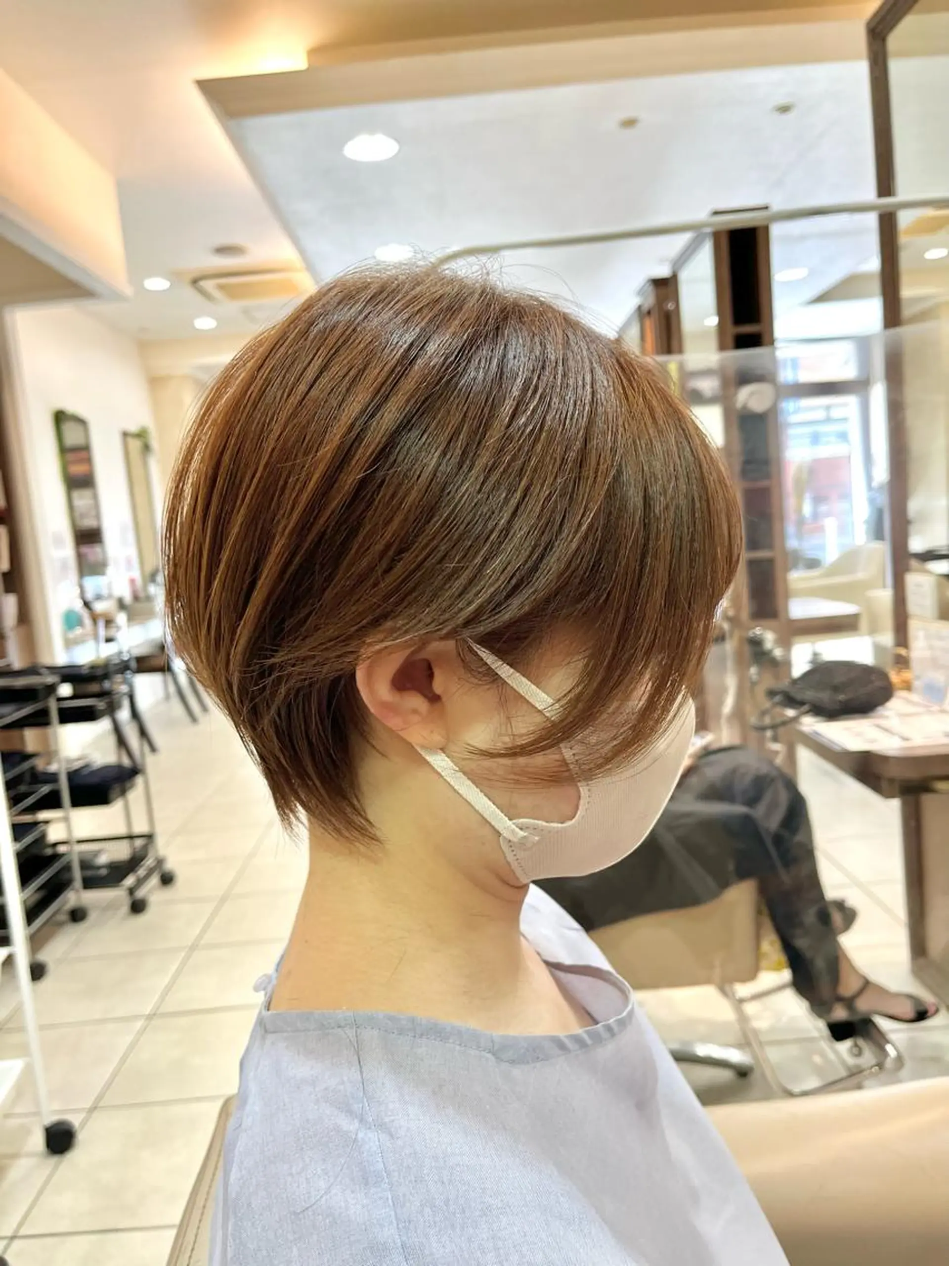 ショート ショートボブ ハンサムショート ボブ くびれヘア ハイライト カット ヘアカラー トリートメント 《大人気髪質改善》 プログレス国分寺店のヘアスタイル