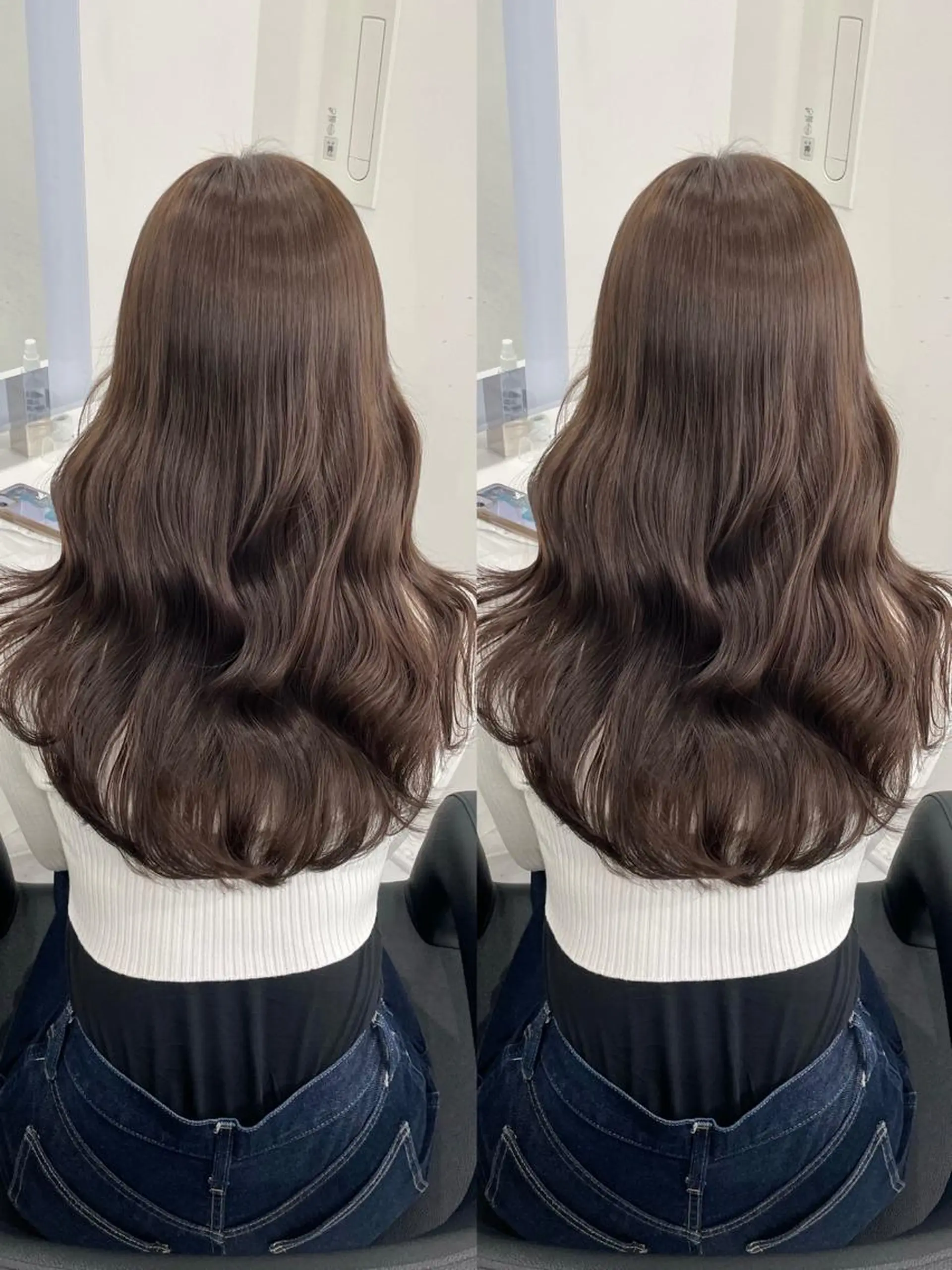 セミロング カラー ヘアアレンジ Ella所属・nana【艶髪】/ レイヤー/縮毛矯正のヘアスタイル