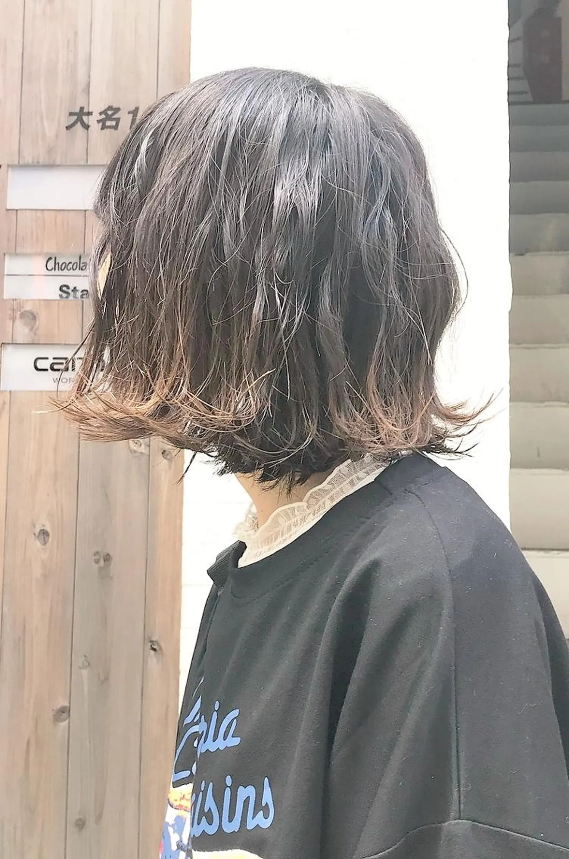 ショート カラー アッシュ パピヨンロゼ メイ 髪質改善/酸性のヘアスタイル