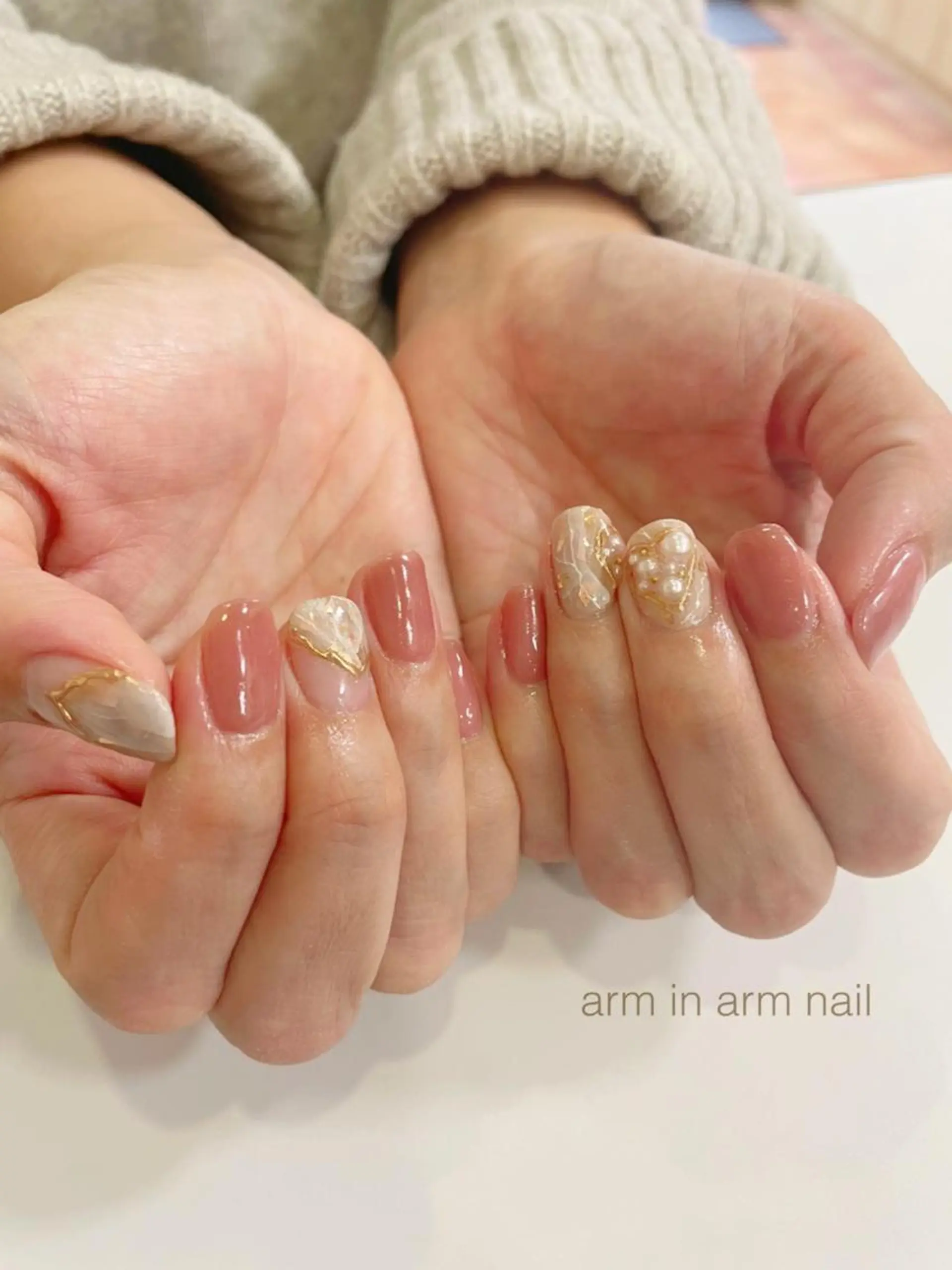 ネイル arm in arm ︎✿Yamamotoのマツエク・マツパデザイン