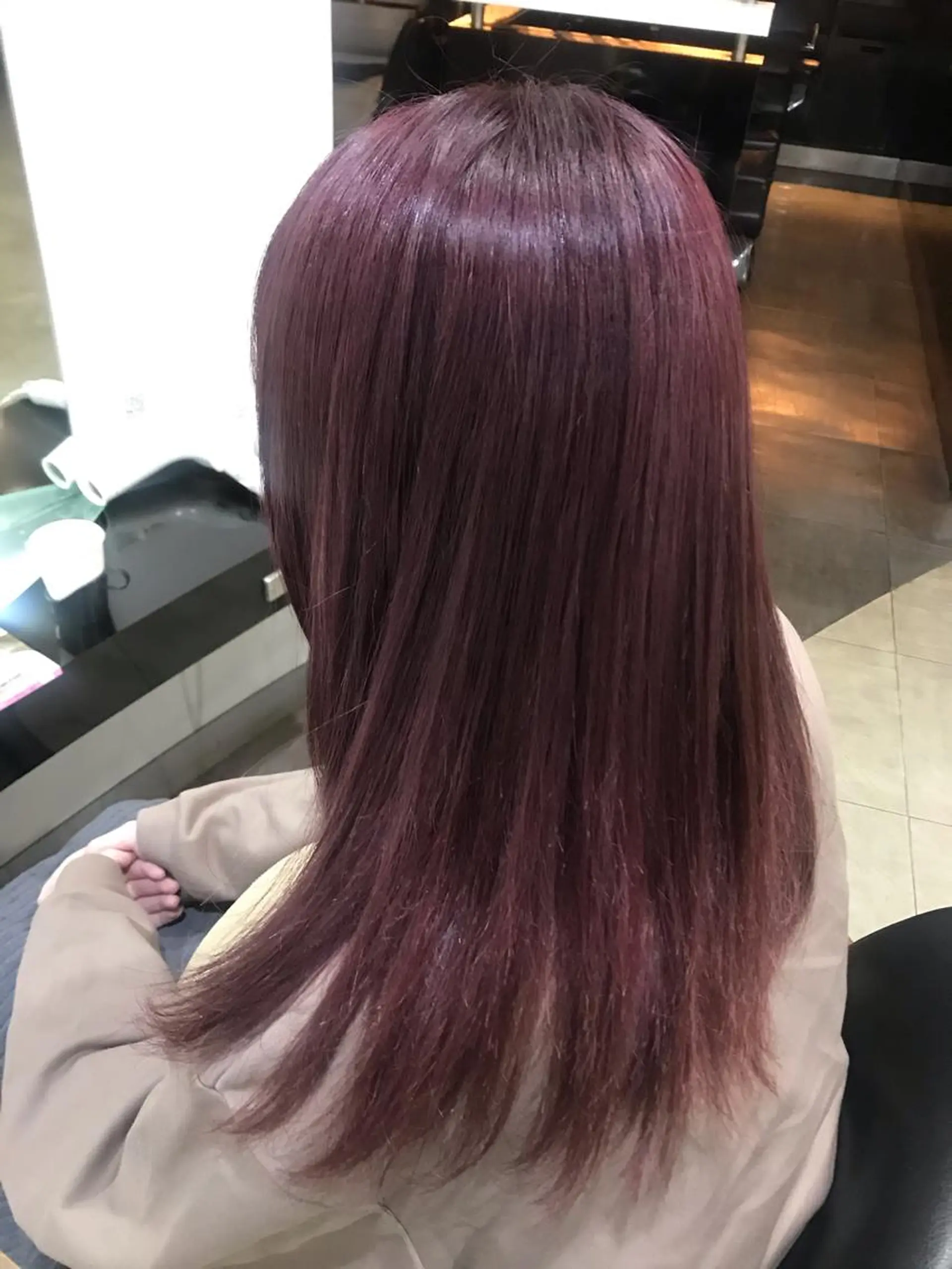 セミロング カラー ヘアアレンジ ピンクカラー バイオレットカラー DISCOHAIRsanc（ルジャルダン町田）所属・烏山 達也のヘアスタイル