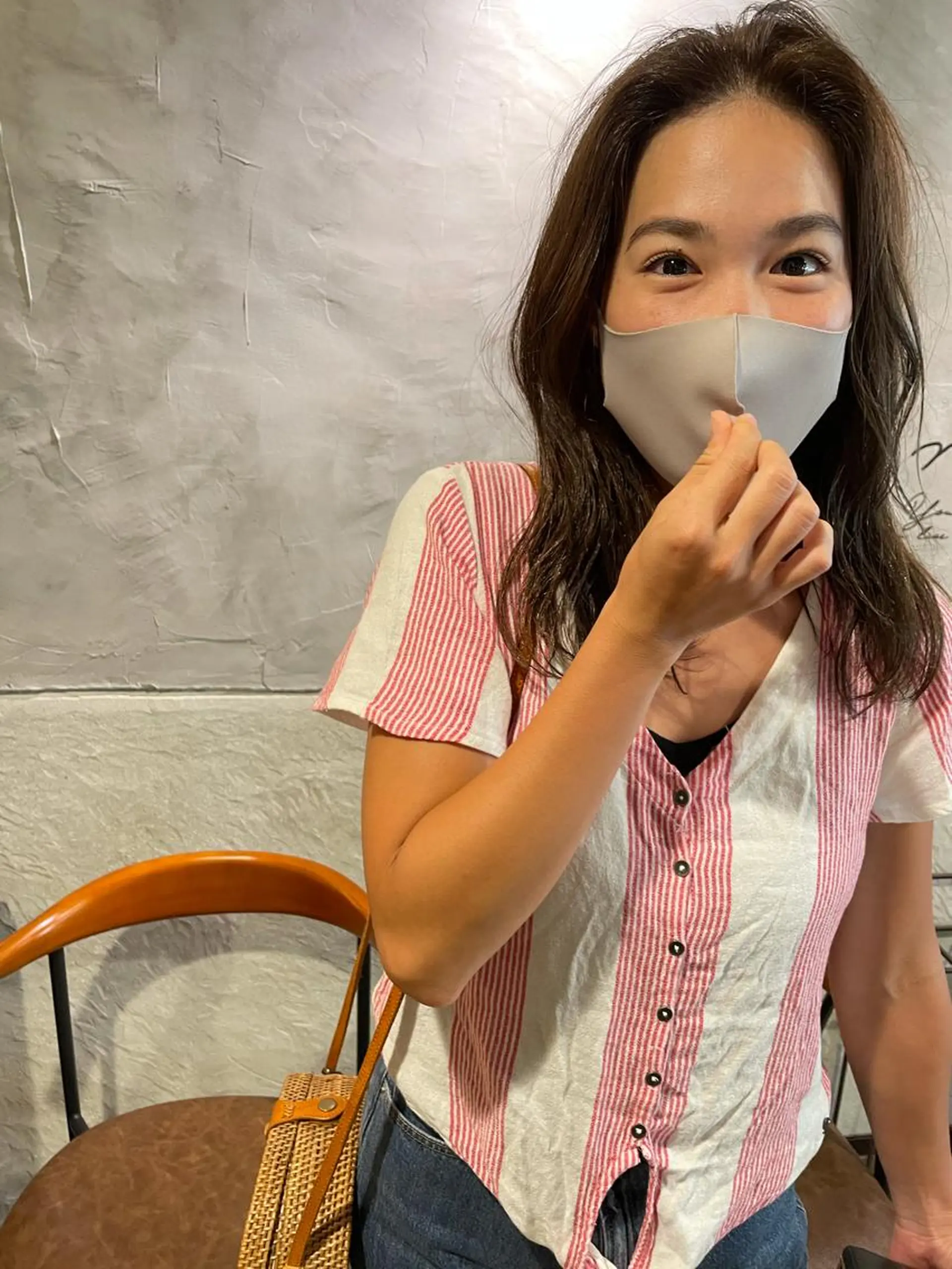 セミロング カット ヘアカラー トリートメント さの あやねのヘアスタイル