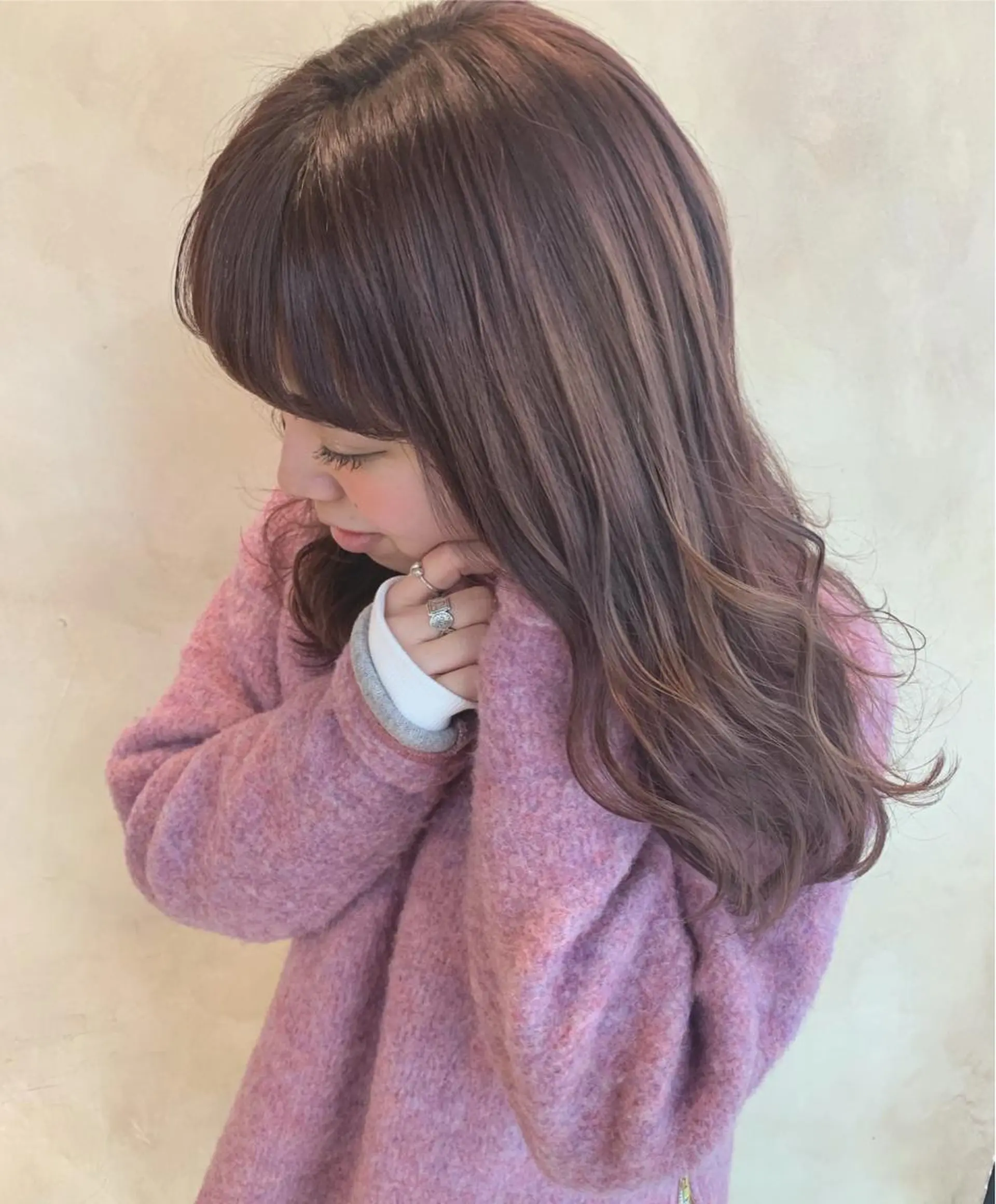 セミロング カラー ブリーチ/アレンジ 天満/chihiroのヘアスタイル