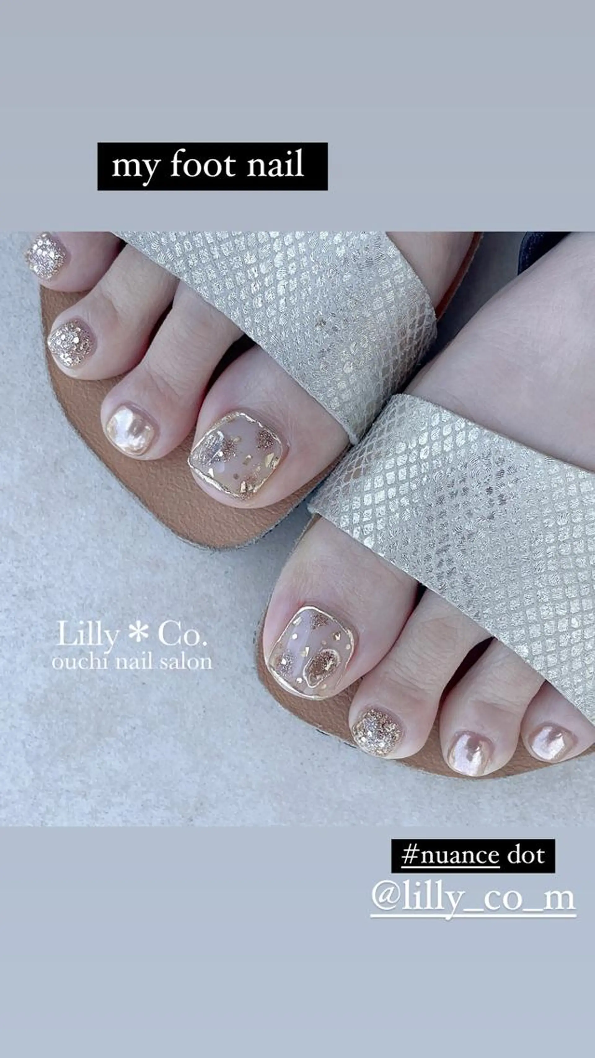 ネイル フットネイル Lilly Co.のネイルデザイン