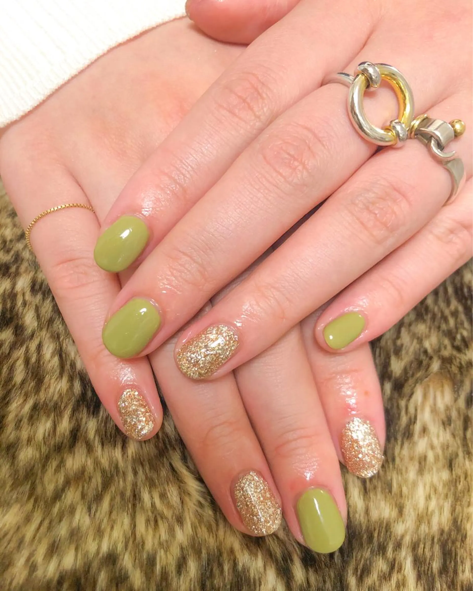 ネイル ピスタチオネイル ハンドネイル Mogu nail 二子玉川のネイルデザイン