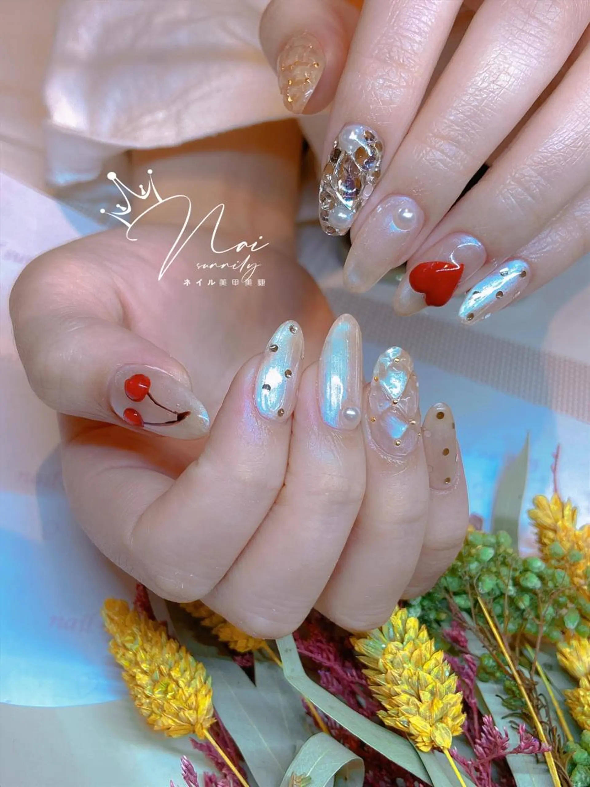 ネイル 長さだし専門店 M2 rikaのネイルデザイン