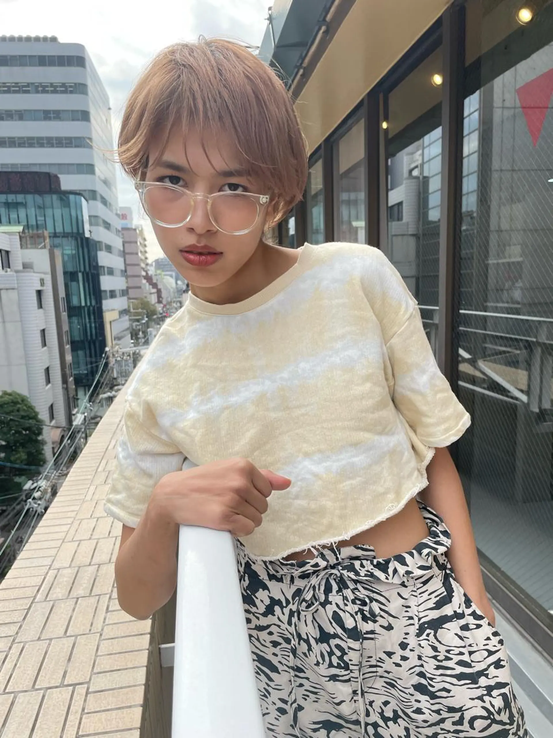 ショート カラー カット ヘアカラー トリートメント ショート/ボブ専門 宮脇美奈/南船場のヘアスタイル