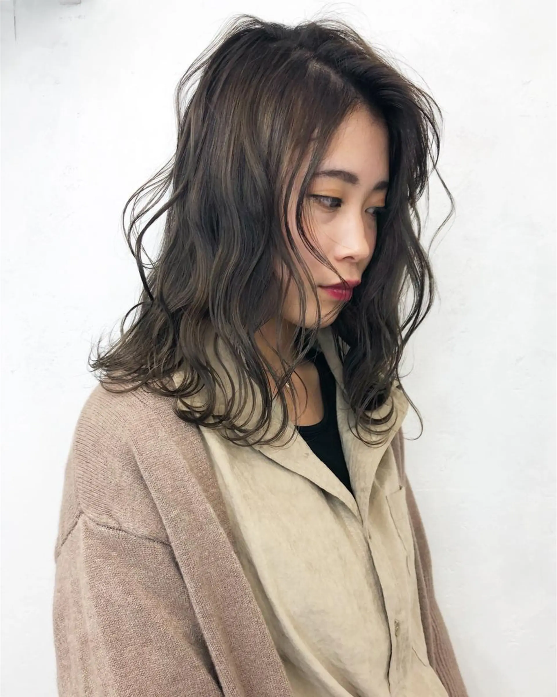 ロング カラー メンズ カット ヘアカラー トリートメント pigment所属・♡MIHO♡ スタイリストのヘアスタイル