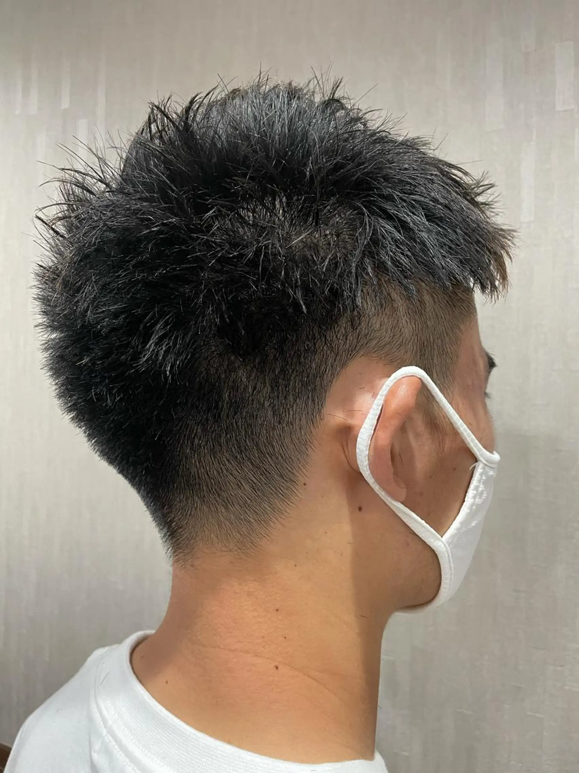 メンズ センターパート マッシュ メンズベリーショート カット ヘッドスパ u.hair滝の水店所属・安藤 真衣香のヘアスタイル