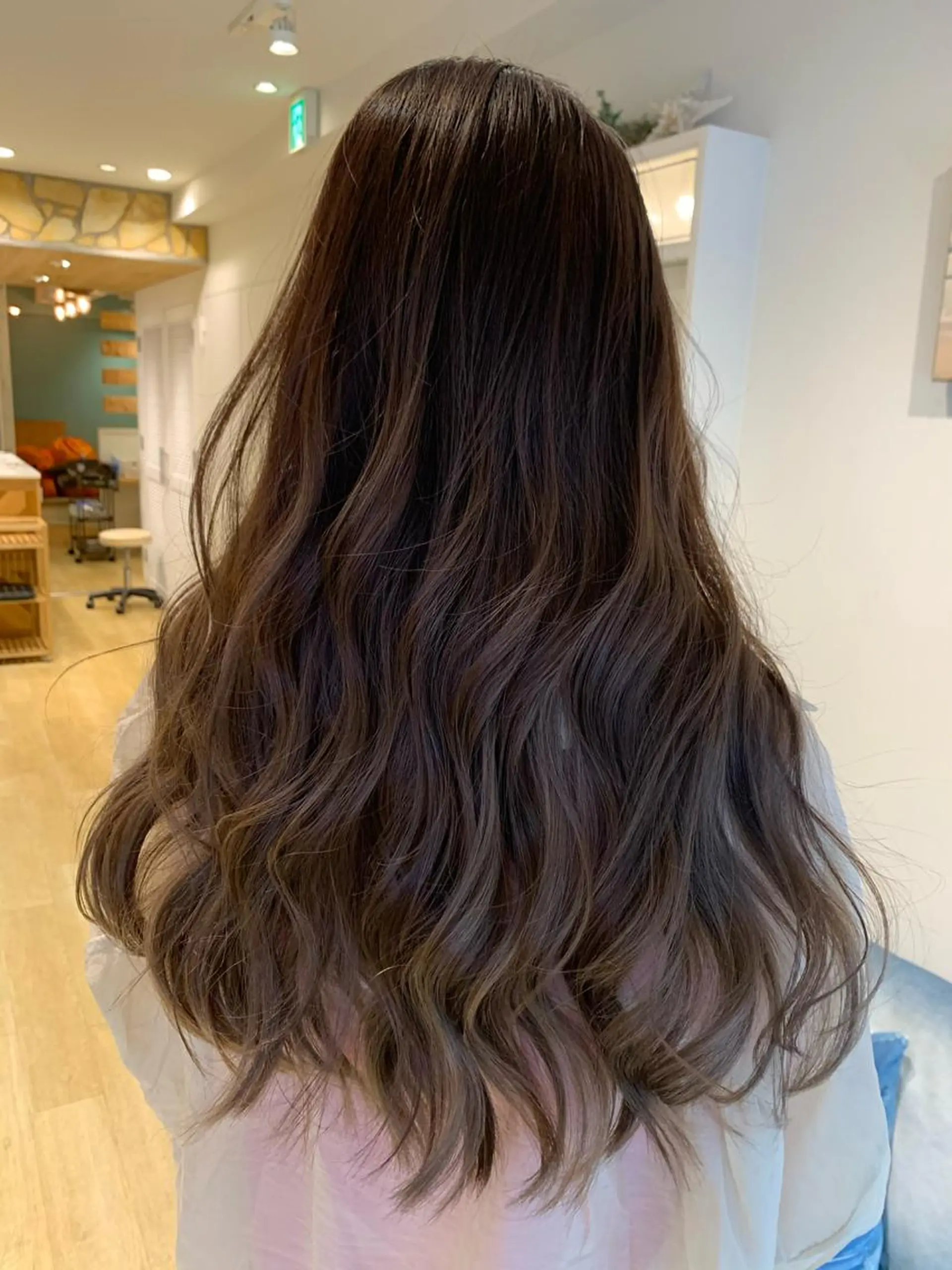 ロング レイヤーカット カット ヘアカラー 渋谷ハイトーン/ デザインカラー阿部のヘアスタイル