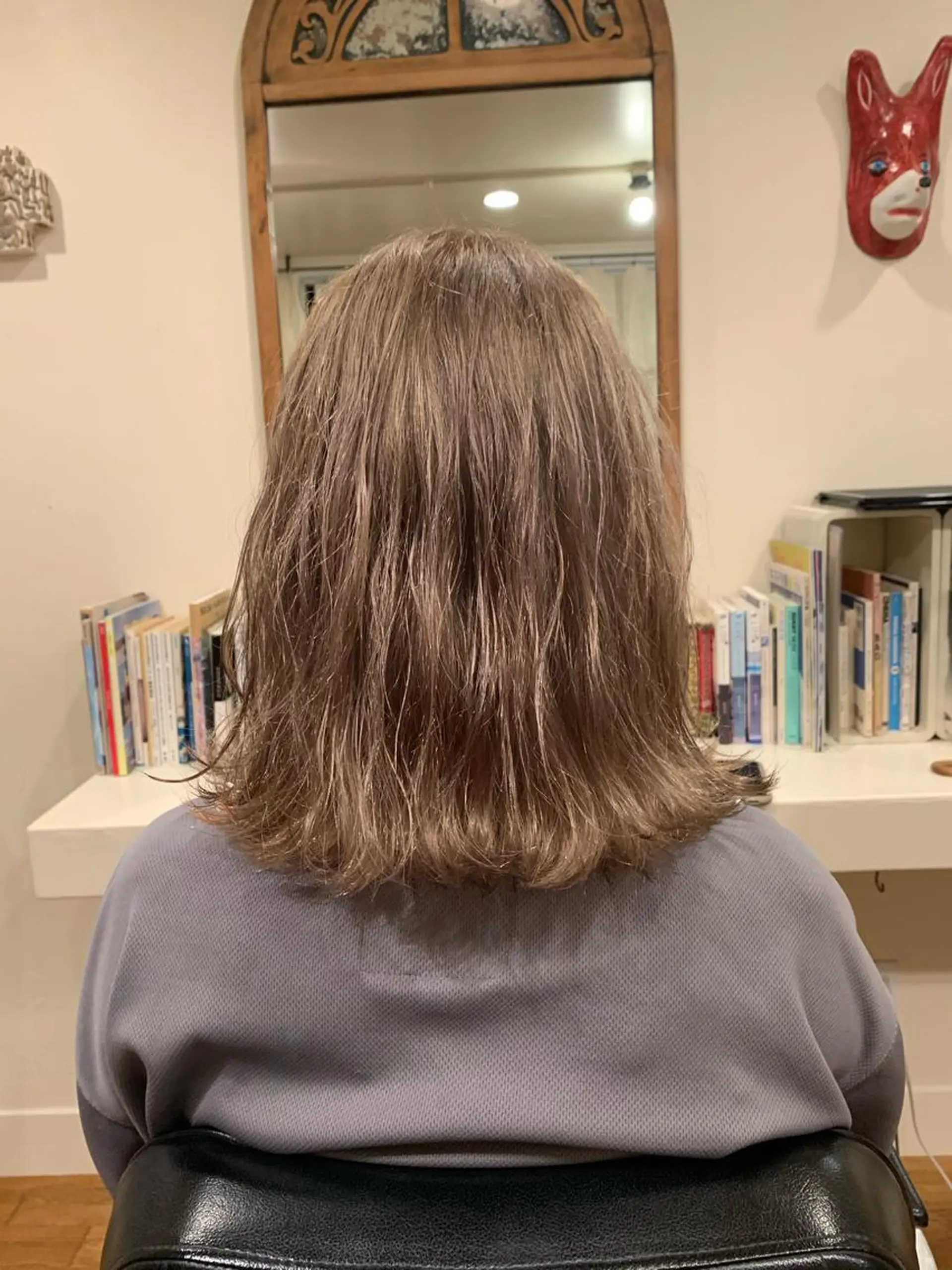 ミディアム カラー 村田 陸のヘアスタイル