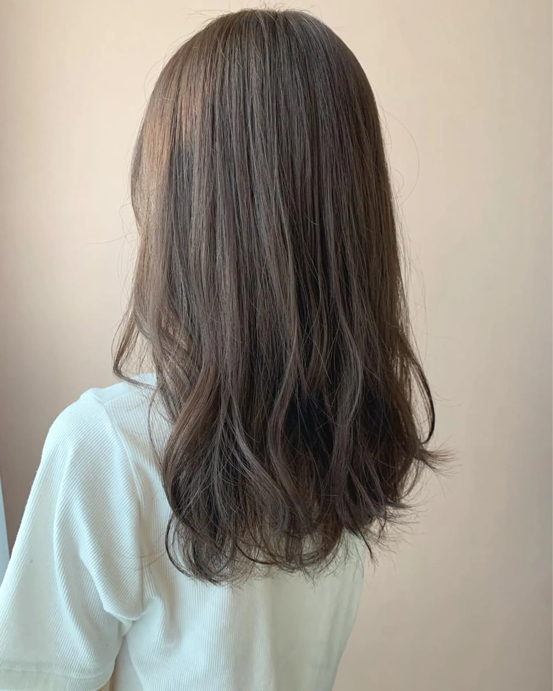 ロング カラー 透明感カラー グレージュ カット ヘアカラー トリートメント hub hair レイヤー/透明感のヘアスタイル