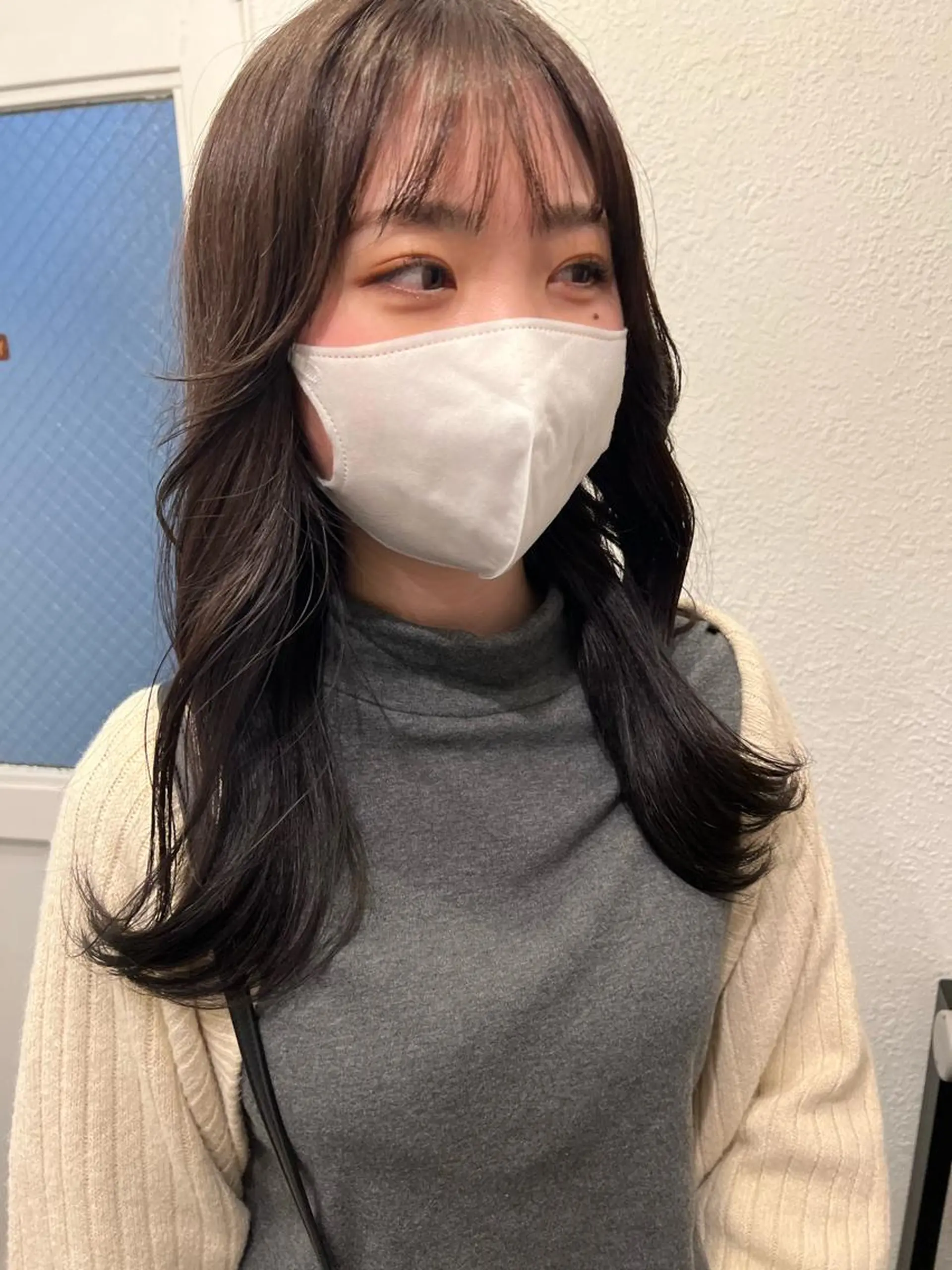 セミロング 韓国風ヘア カット ヘアカラー トリートメント ヘアセット 名駅/艶韓国風ヘア miyabiのヘアスタイル