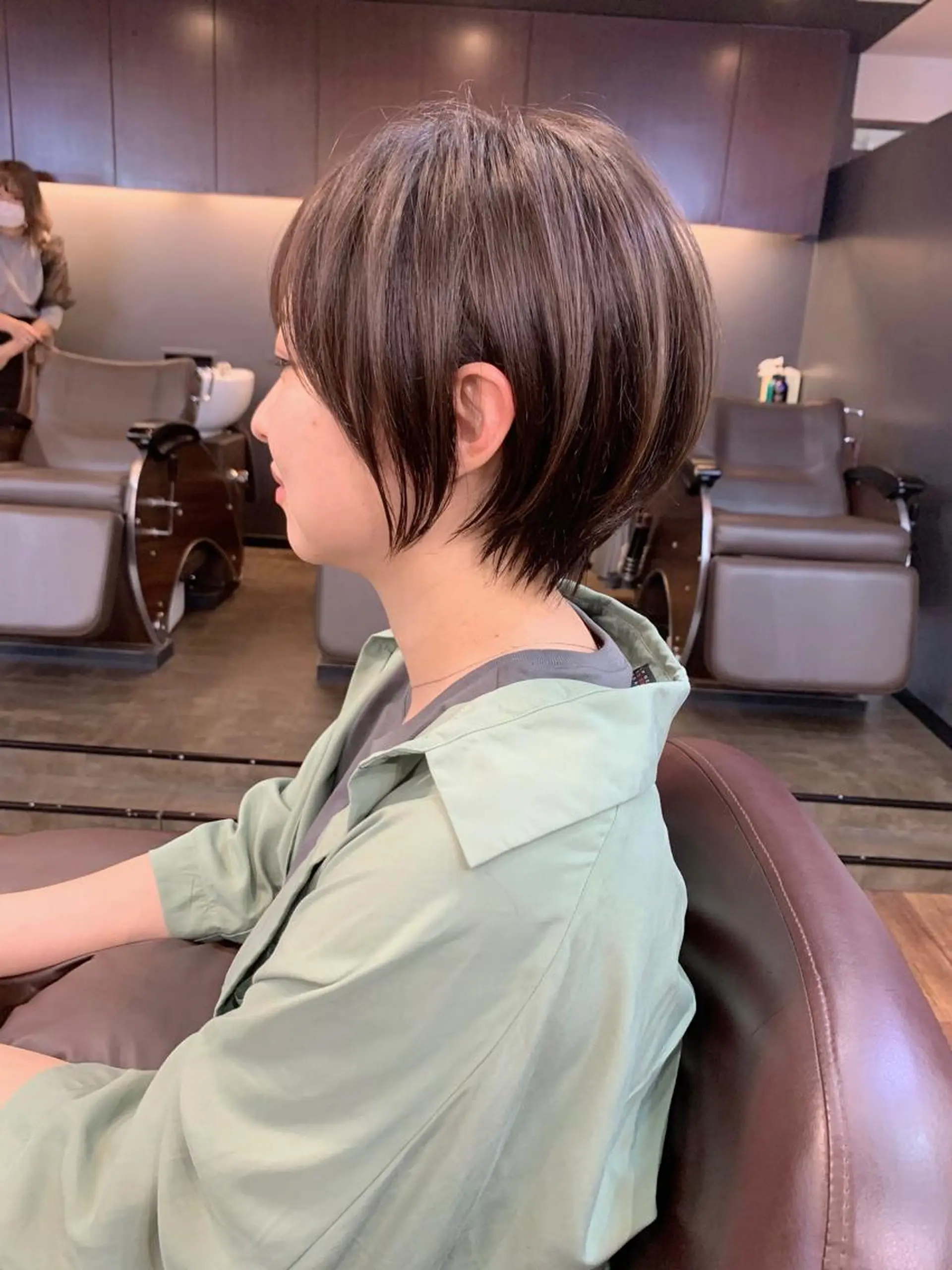 ショート 縮毛矯正/ショート/ レイヤー/畑中正敏のヘアスタイル