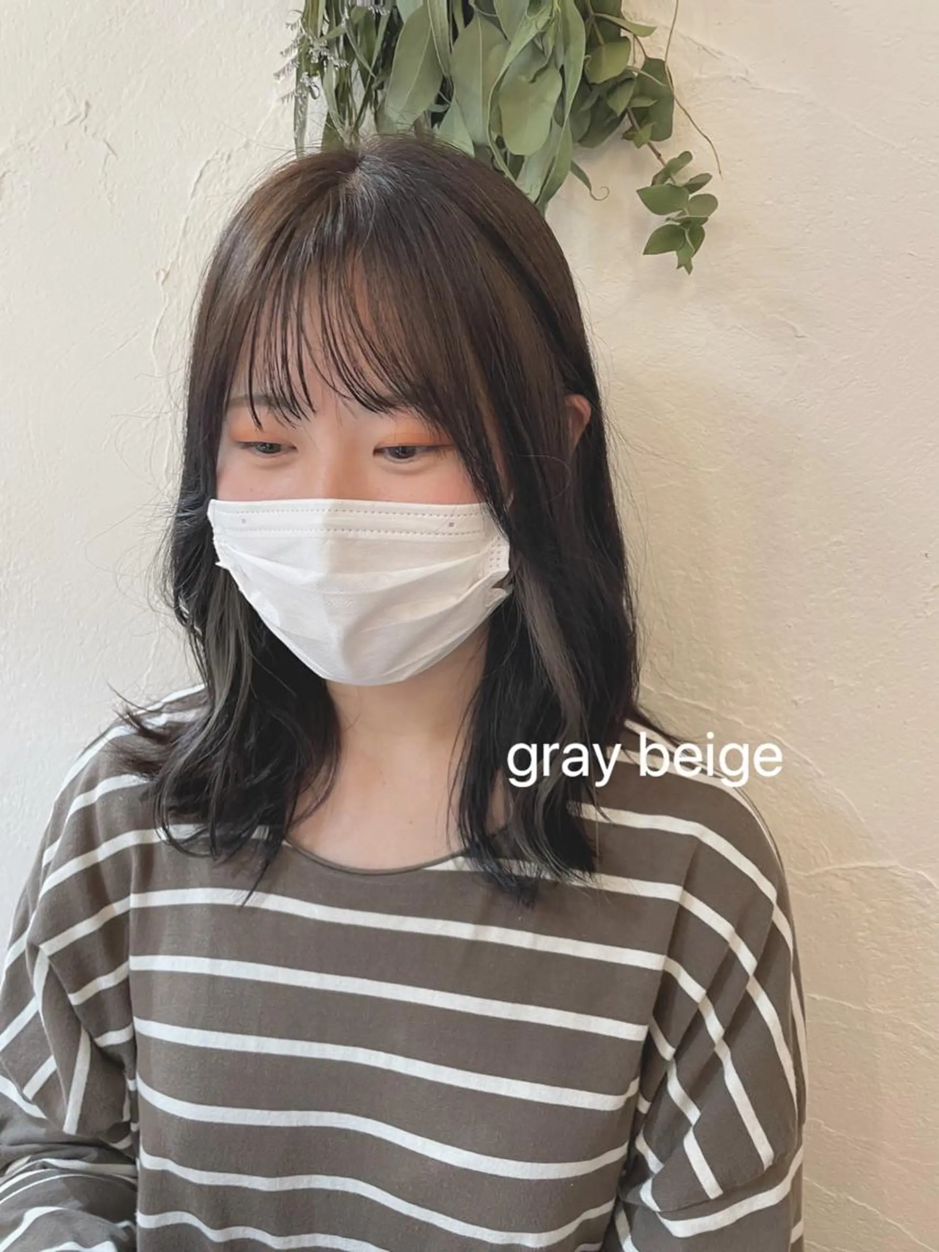 ミディアム カラー ブリーチ イヤリングカラー ヘアカラー Hair muse'e所属・加藤 愛鈴のヘアスタイル