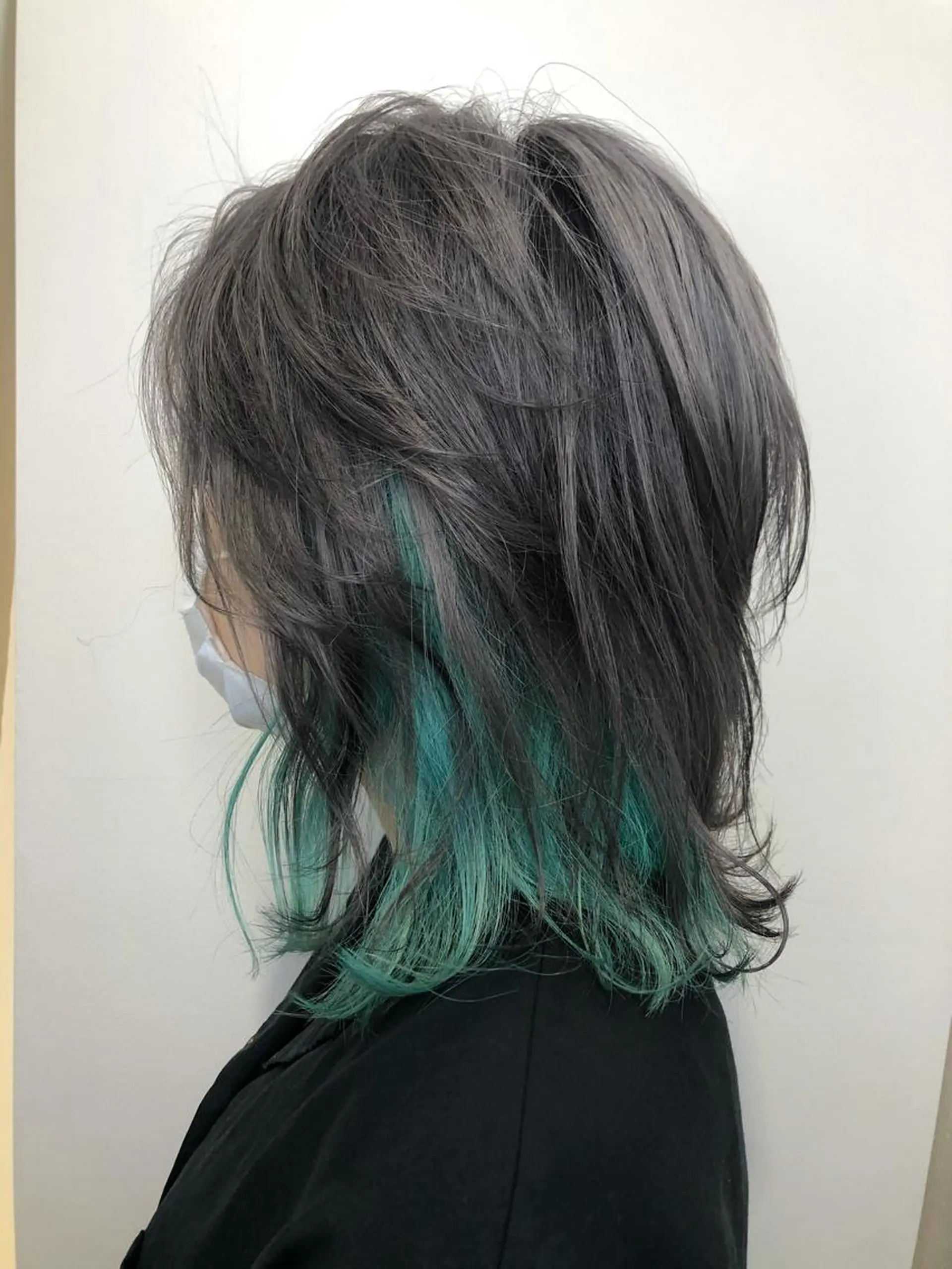 ミディアム カラー カット ヘアカラー トリートメント レイヤー/ハッシュ 渋谷/サッタのヘアスタイル