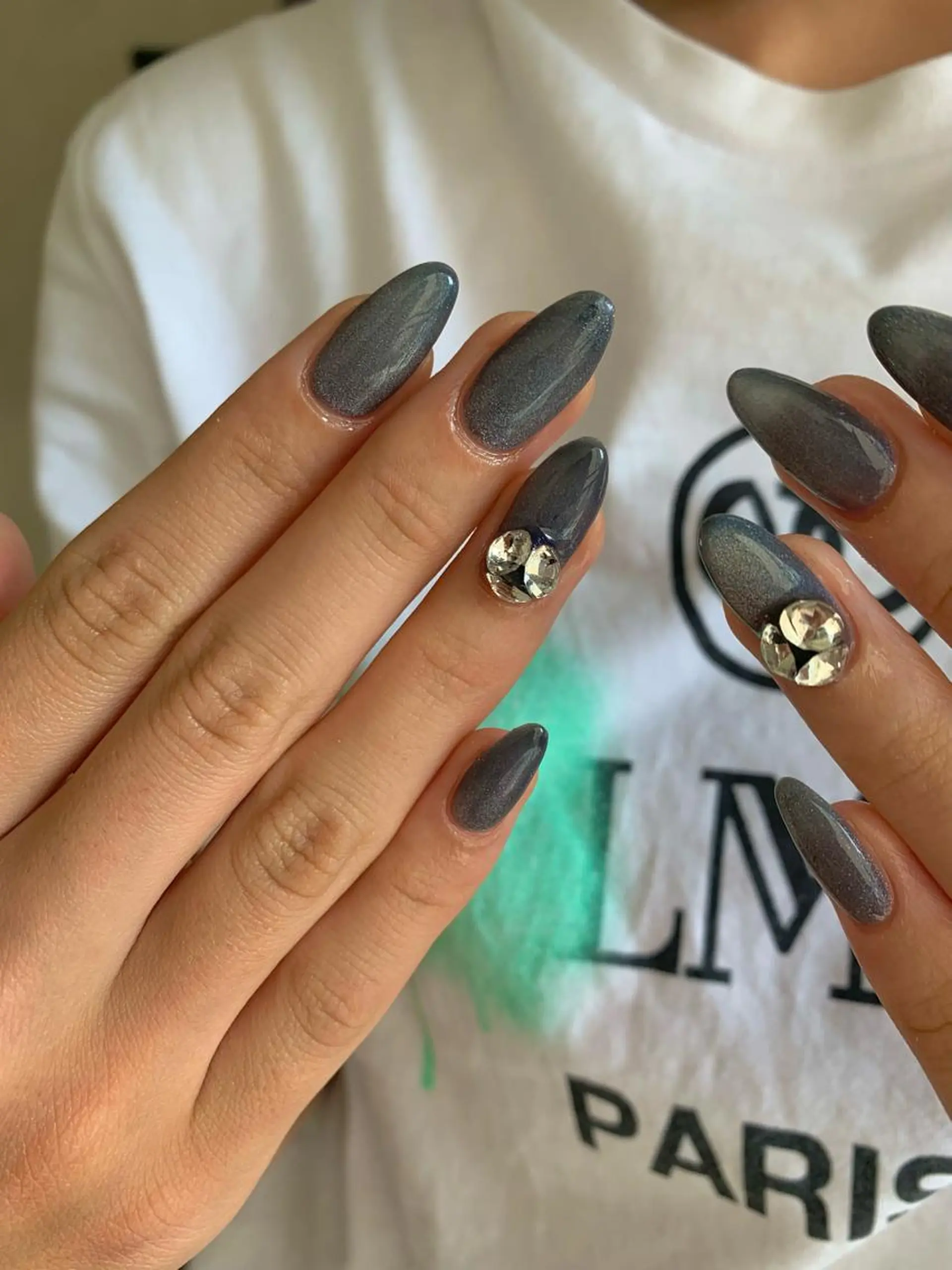 ミディアム ハンドネイル フットネイル ハンドケア Kono Nanamiのネイルデザイン