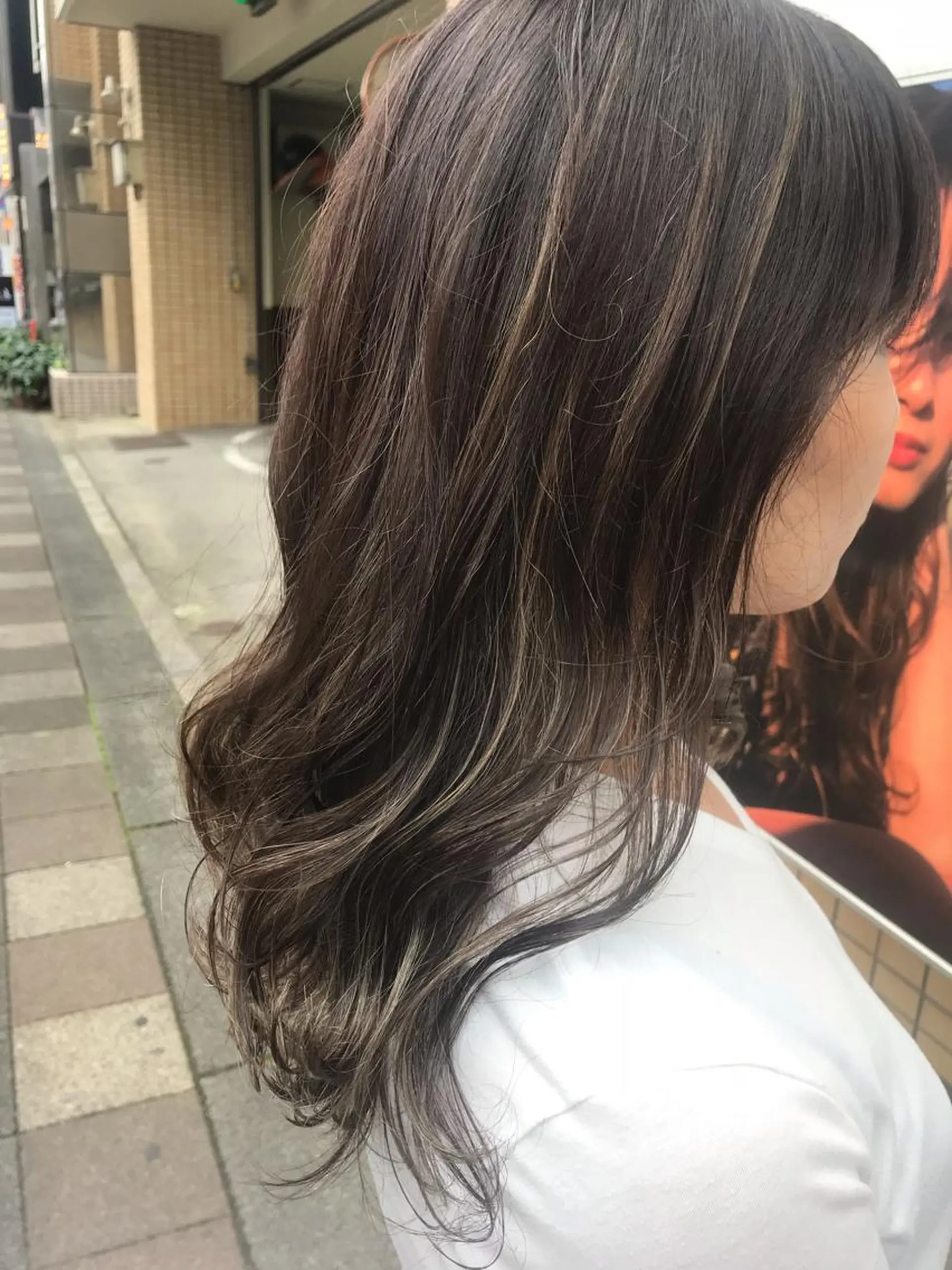 セミロング ハイライト カット ヘアカラー ショートスタイル /tomo.のヘアスタイル