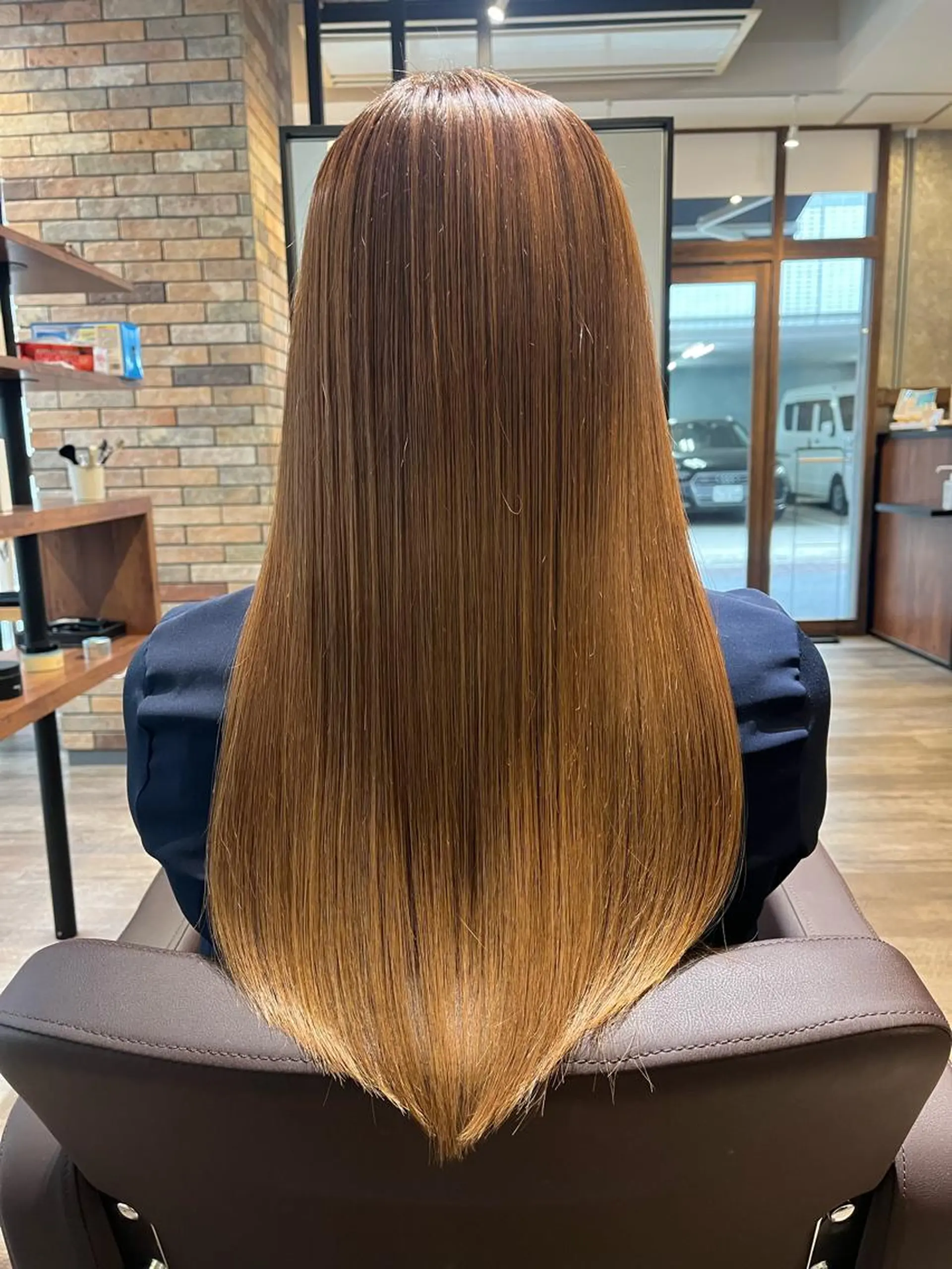 ロング カット ヘアカラー トリートメント 艶カラー推し！ なかはらあかりのヘアスタイル