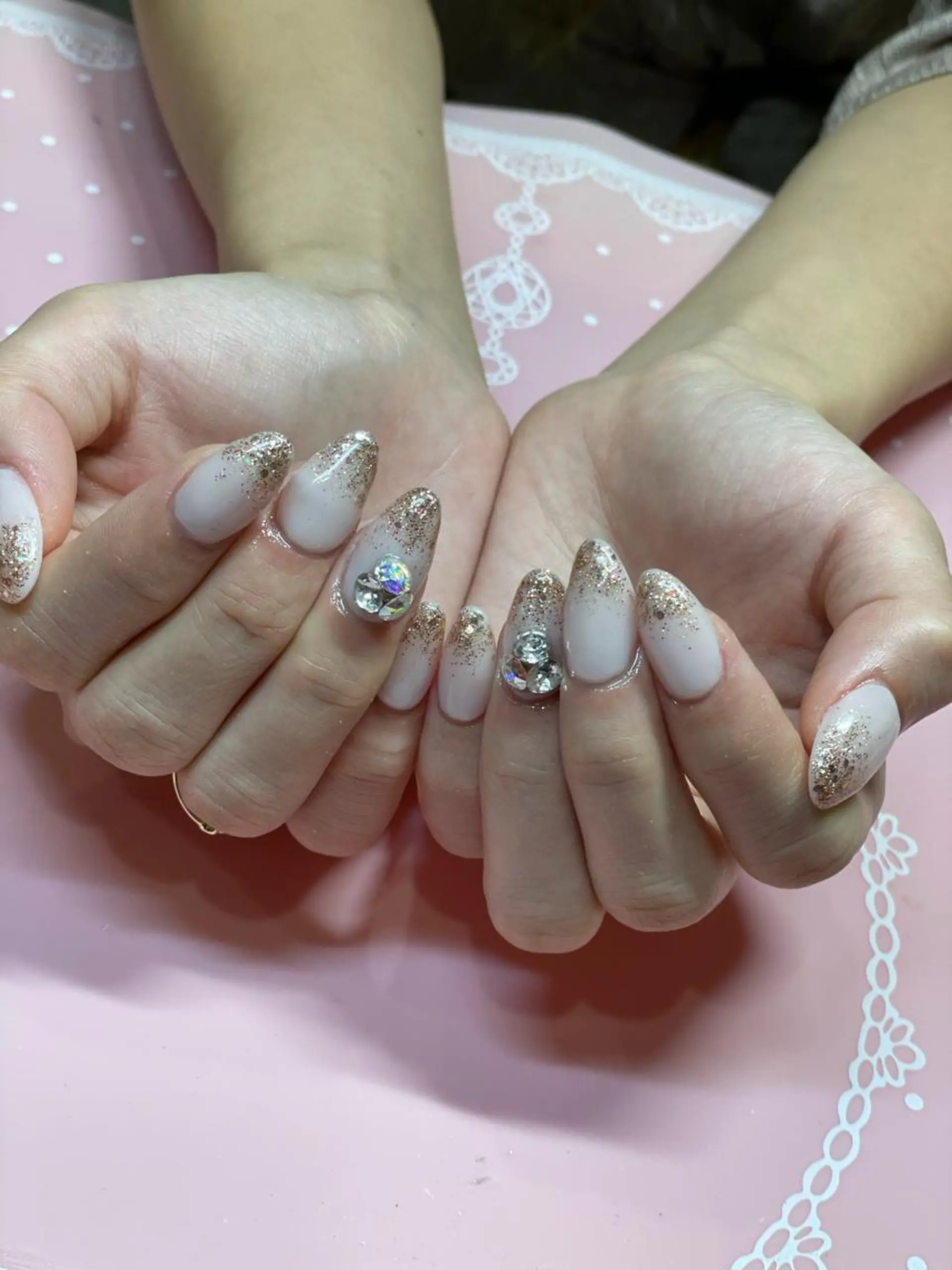 ショート ネイル グラデーション ハンドネイル 《LB》ラブリエ Nail&eyeのマツエク・マツパデザイン