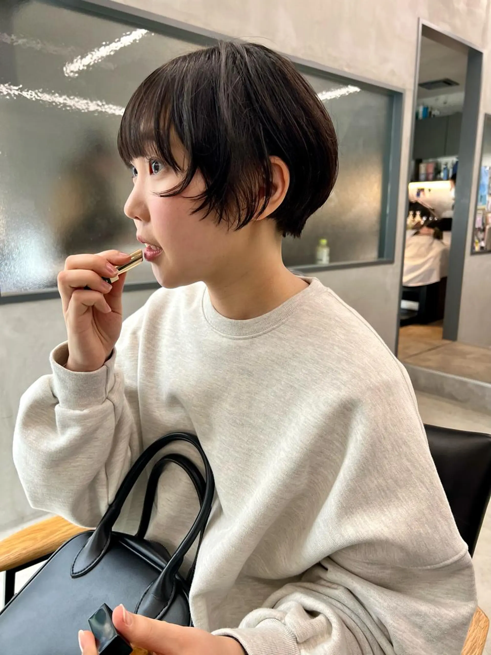 ショート パーマ 顔周りカット カット sakoda shunkiのヘアスタイル