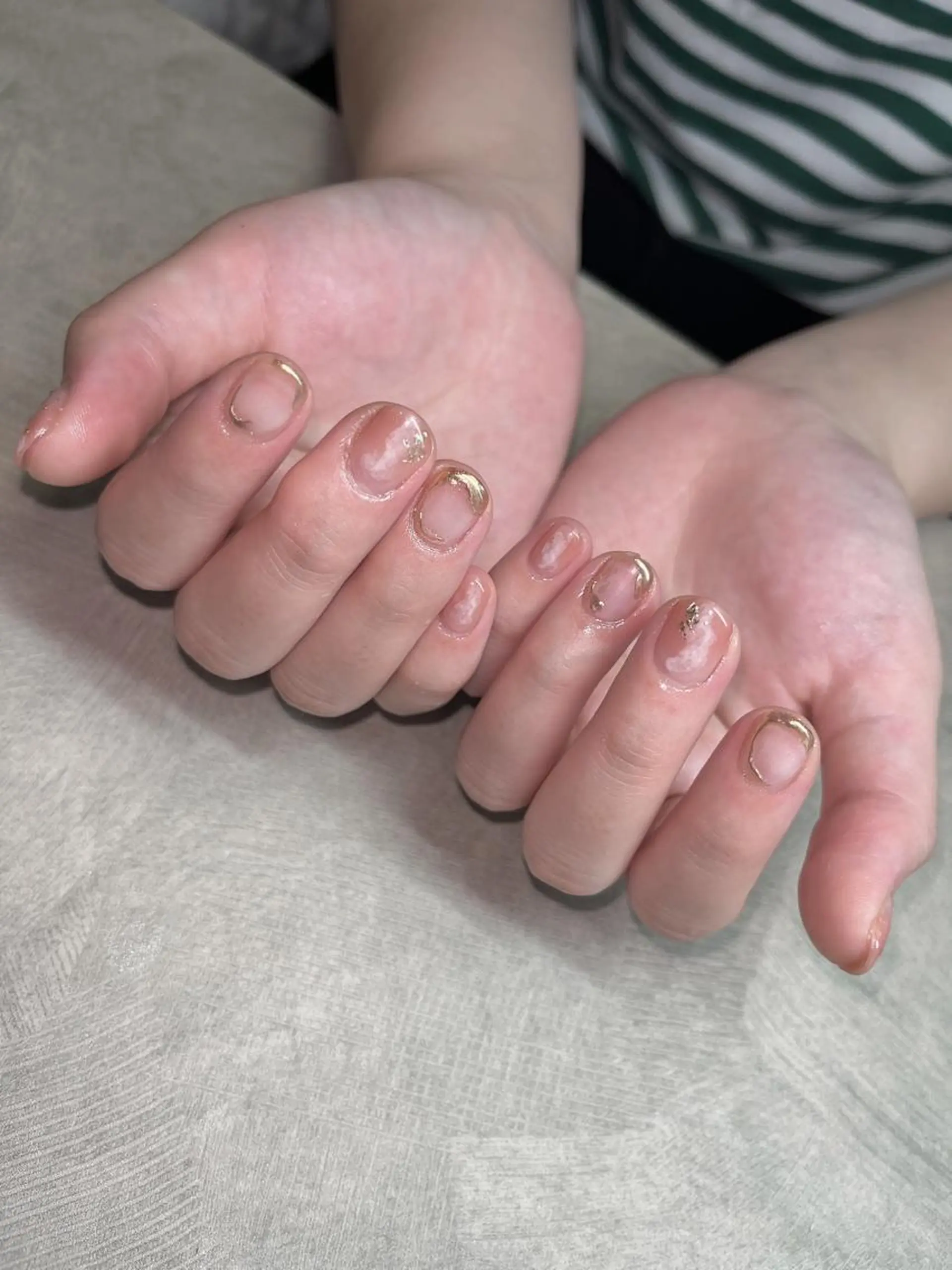 ネイル ニュアンスネイル ピンク ハンドネイル MIKA ♡のネイルデザイン